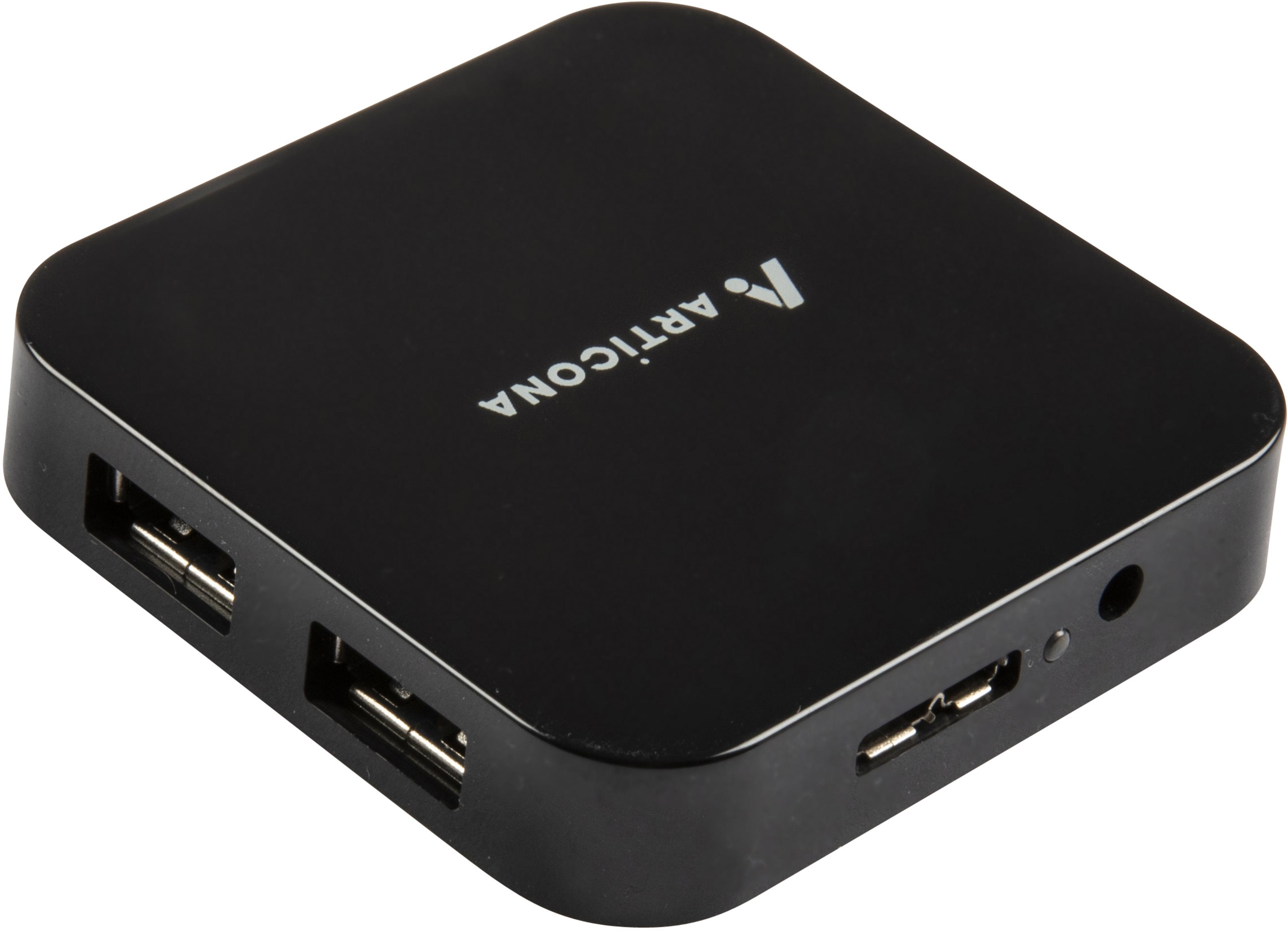Hub USB 3.0 + alimentation, 4 ports