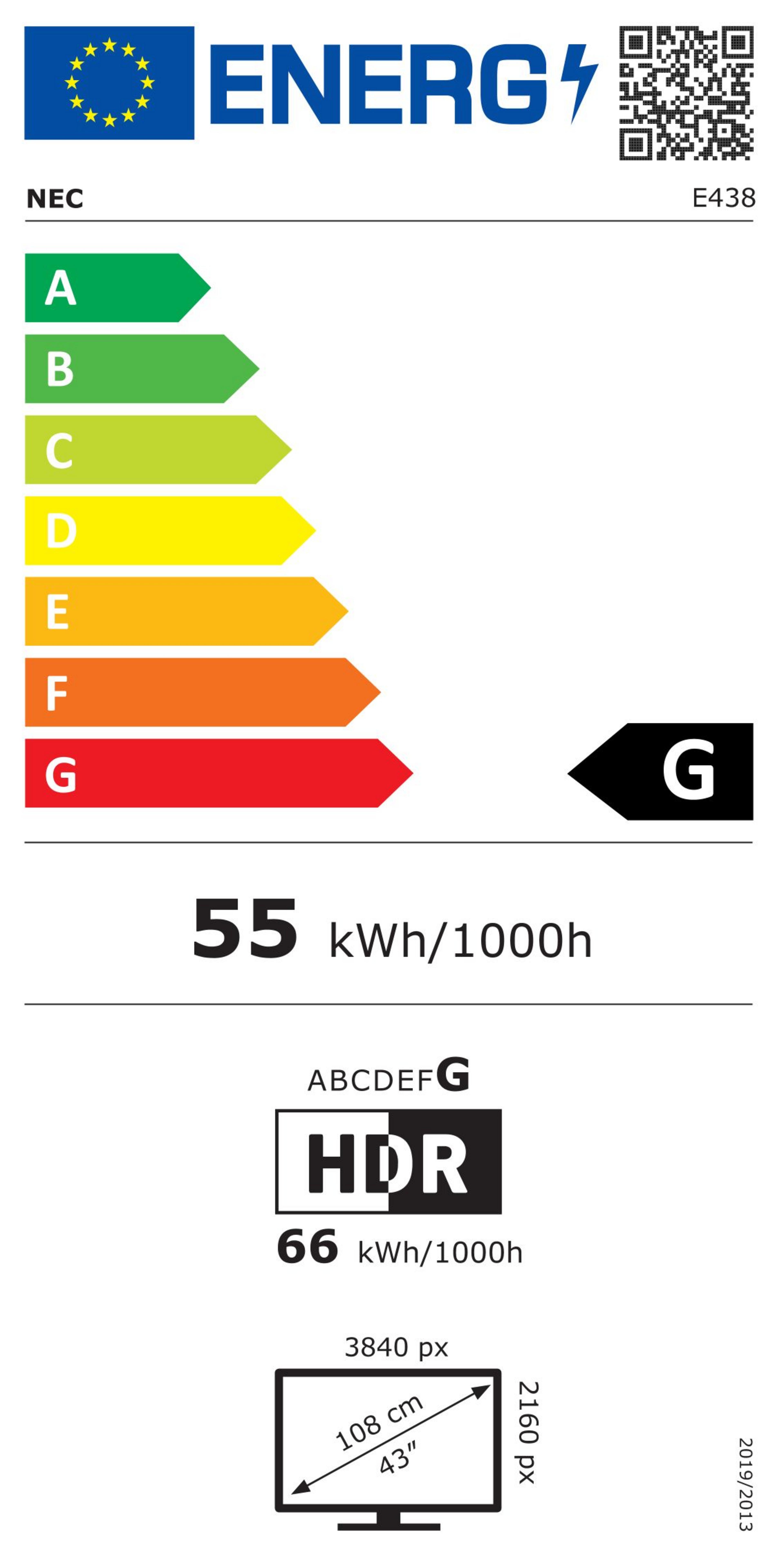 NEC MultiSync E438 Display