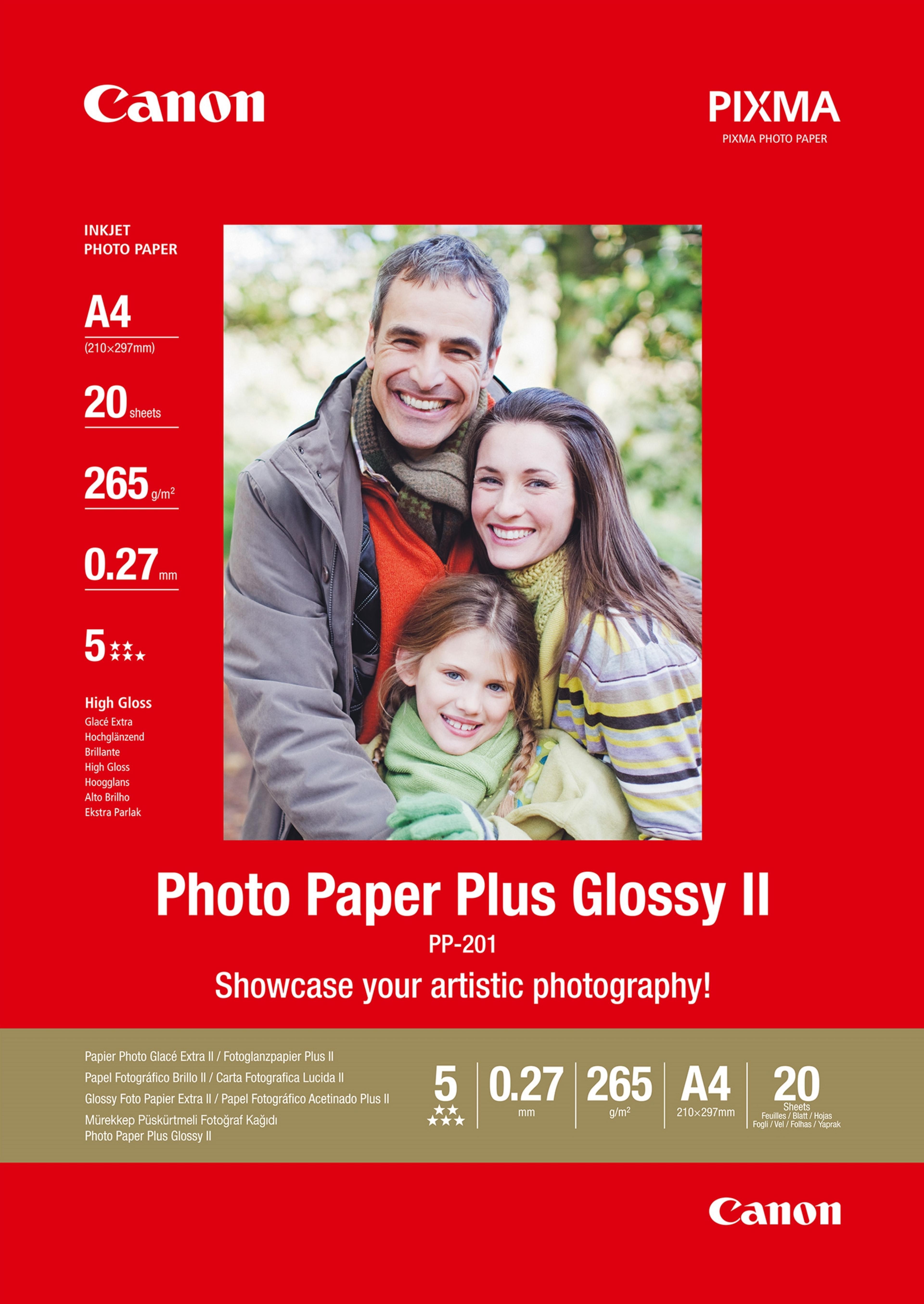 Canon PP-201 Glossy II A4 Photo Paper