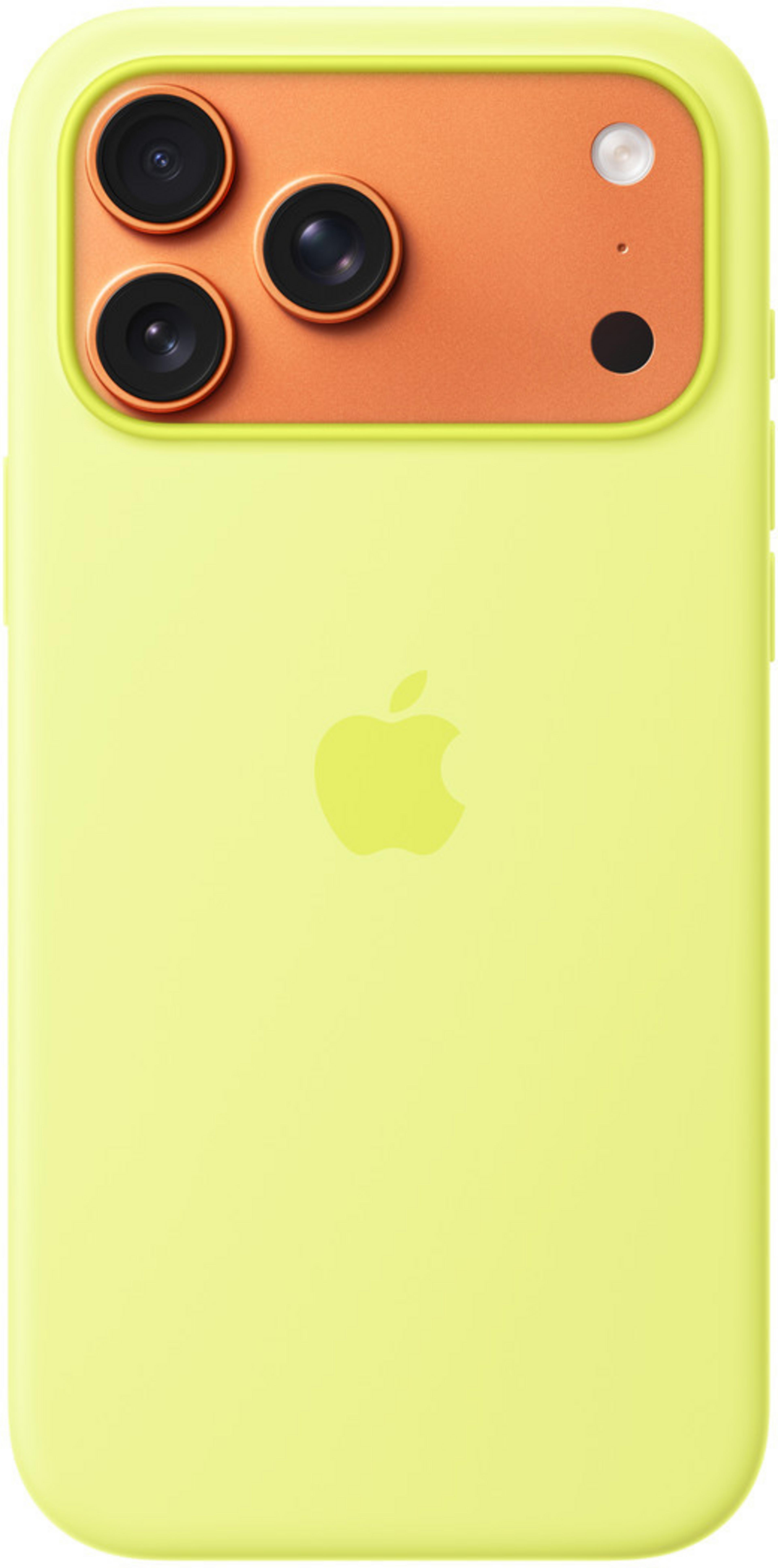 Coque silic Apple iPh17ProMax jaune fluo