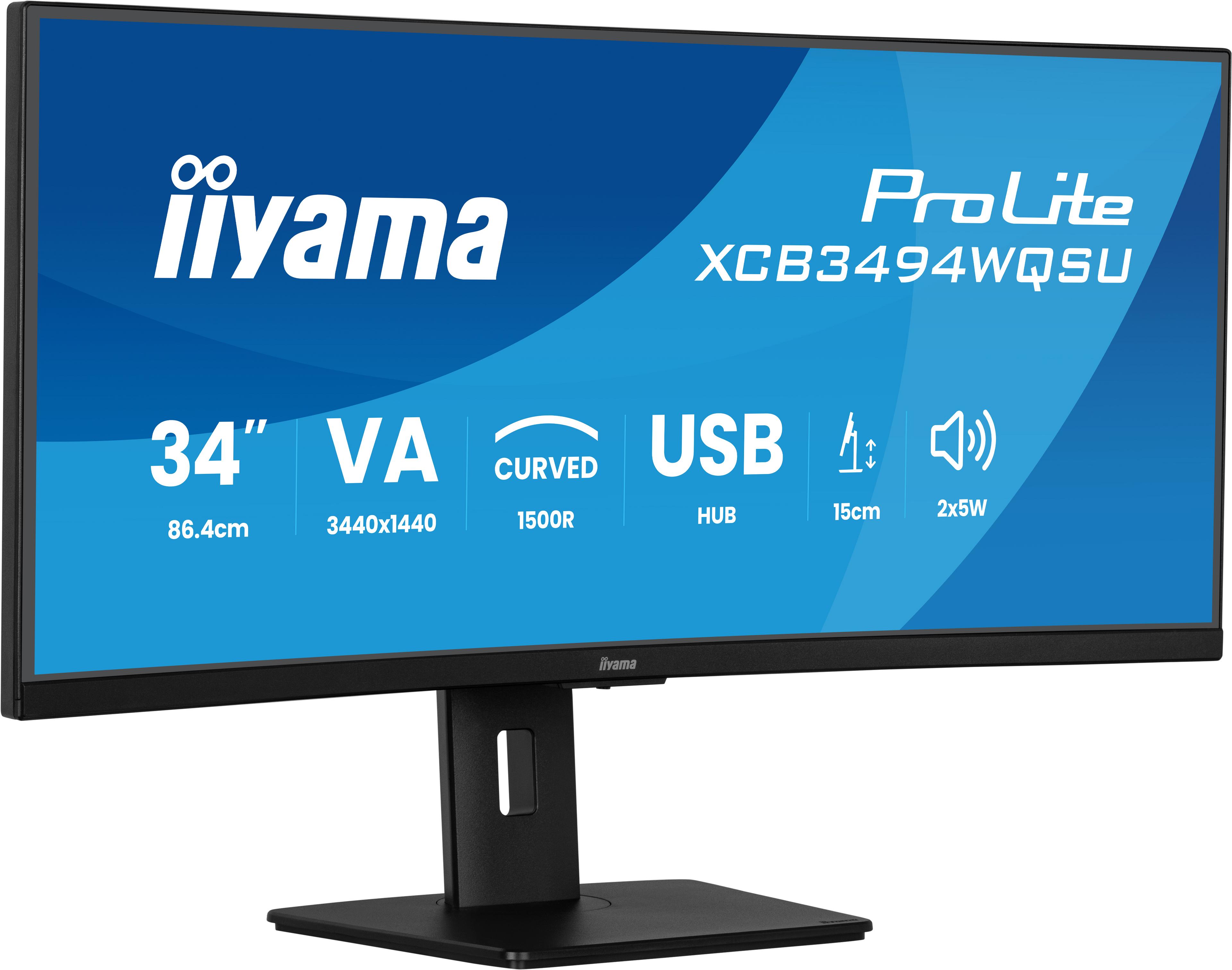 iiyama PL XCB3494WQSU-B1 Curved Monitor
