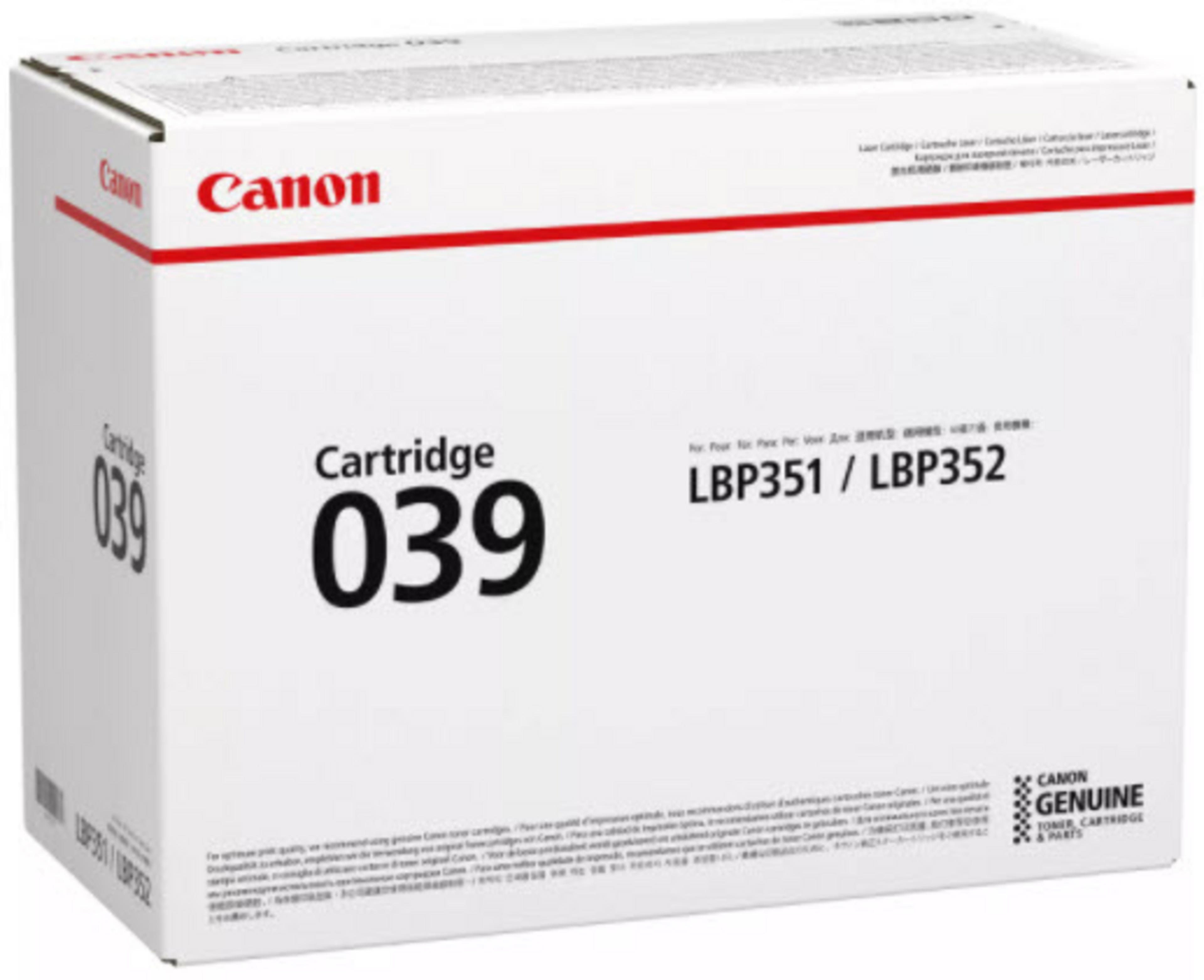 Canon 039 Toner Black