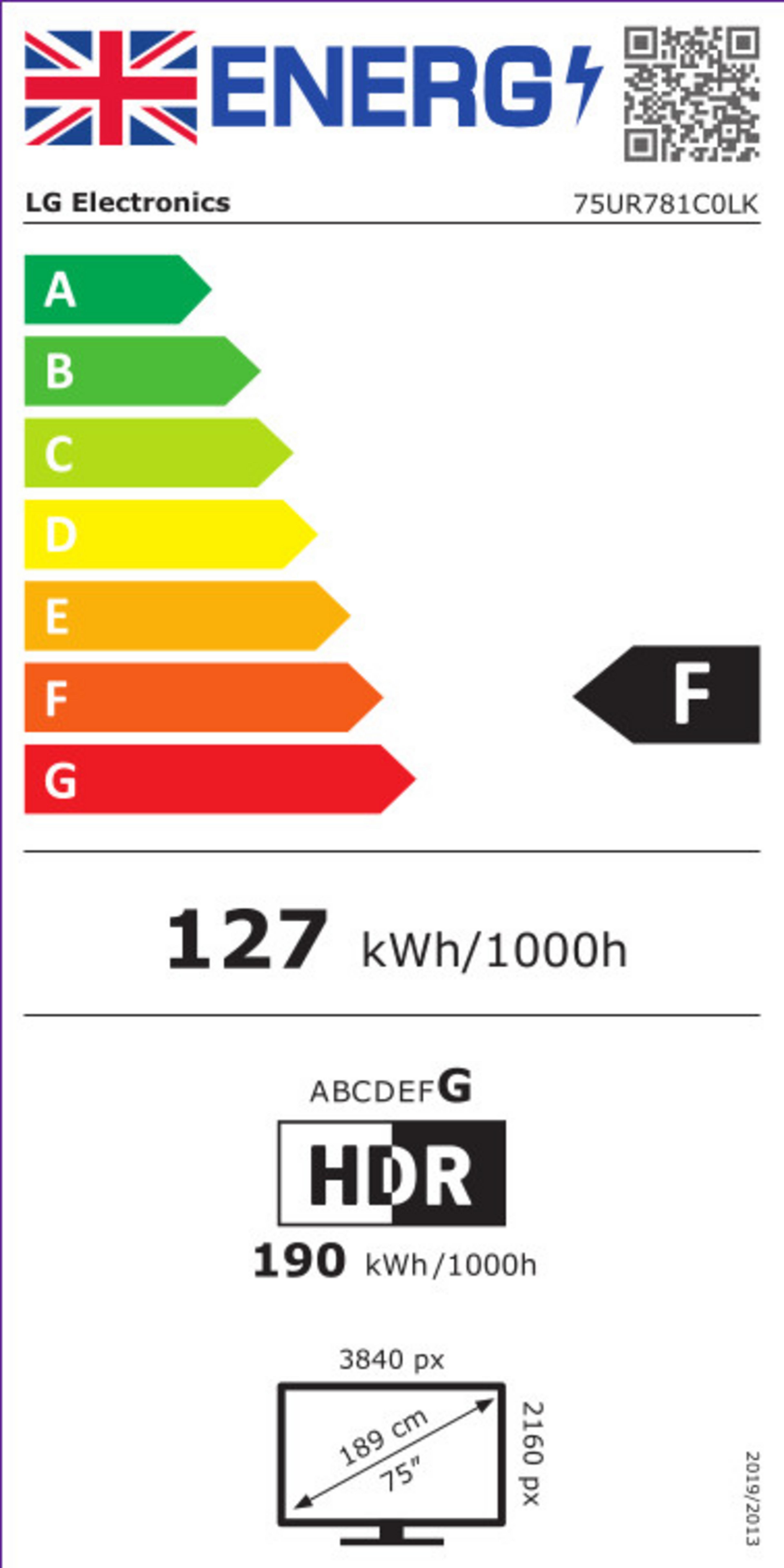 LG 75UR781 Commercial TV