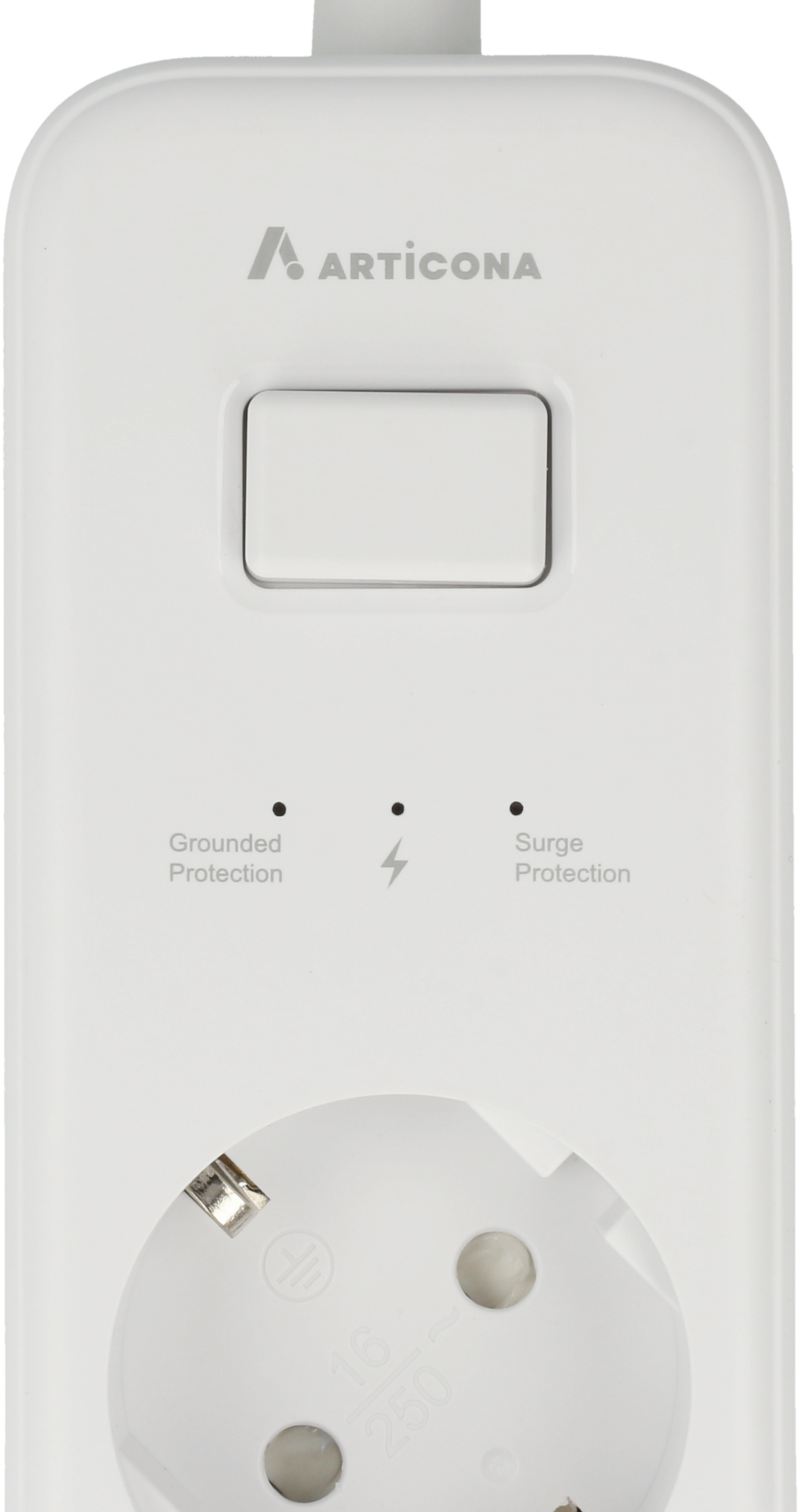 Presa multipla 3x + 3x USB A/C 1,5 m