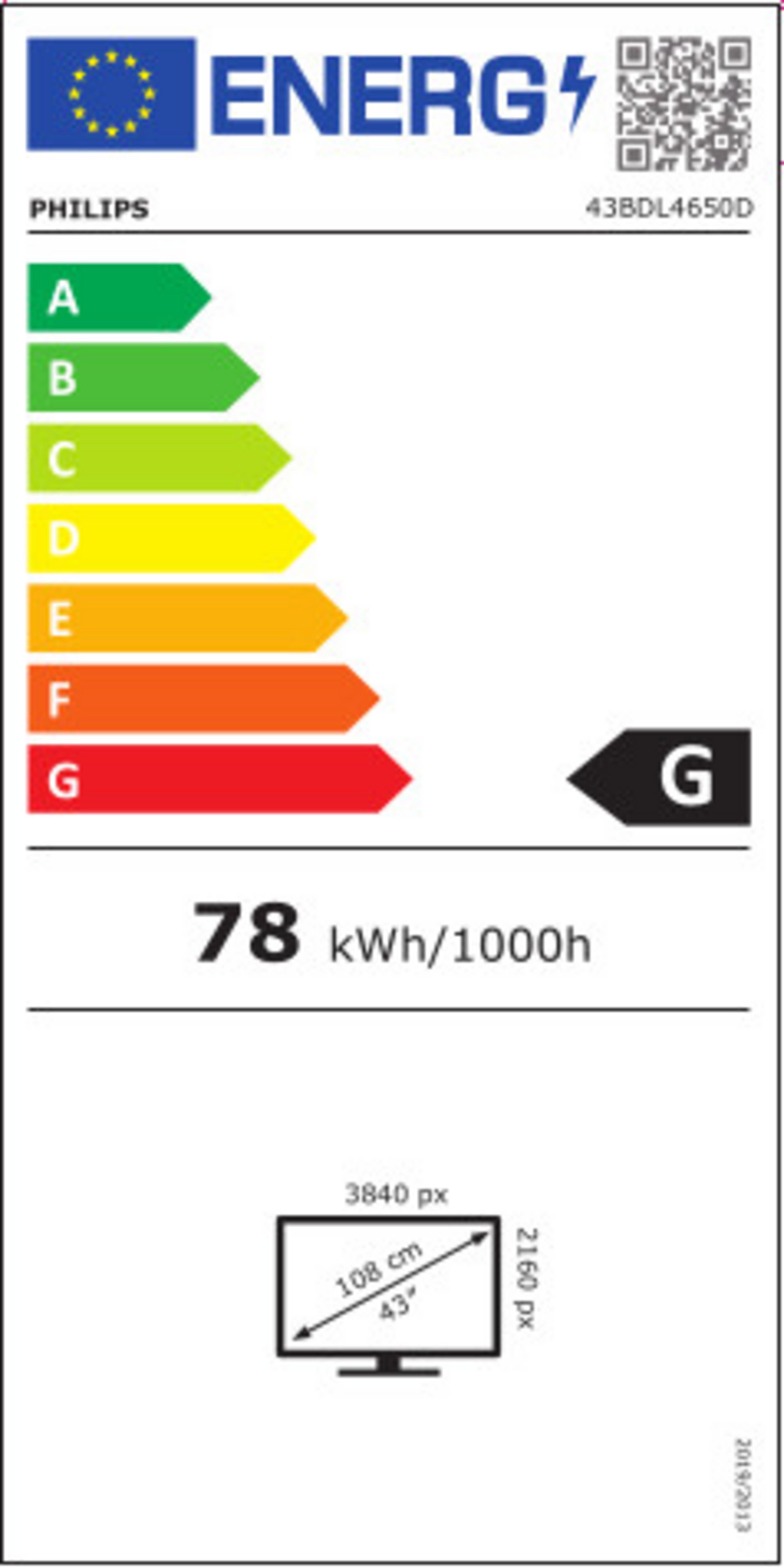Philips 43BDL4650D Display