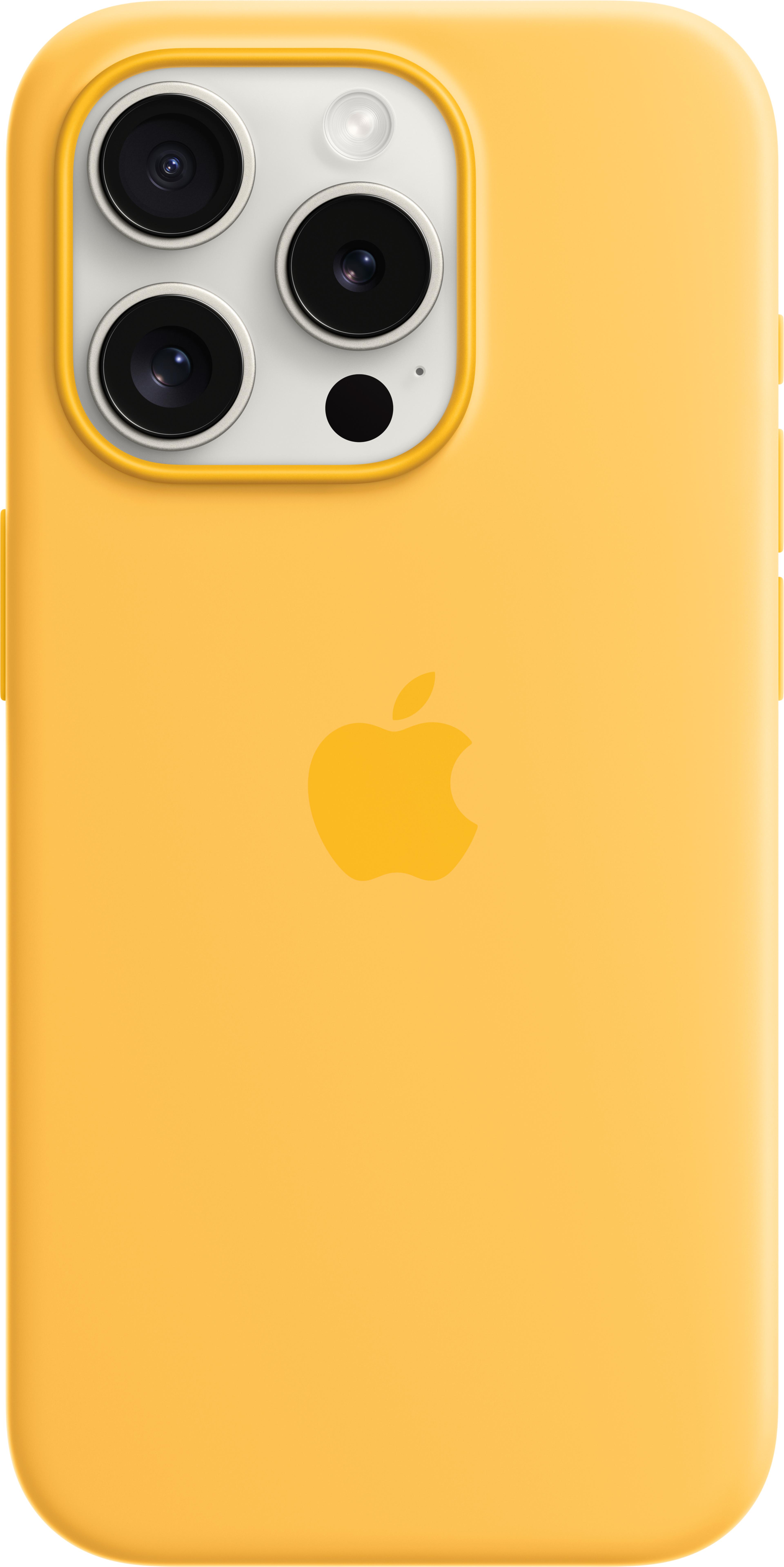 Étui silicone Apple iPhone 15 Pro, jaune