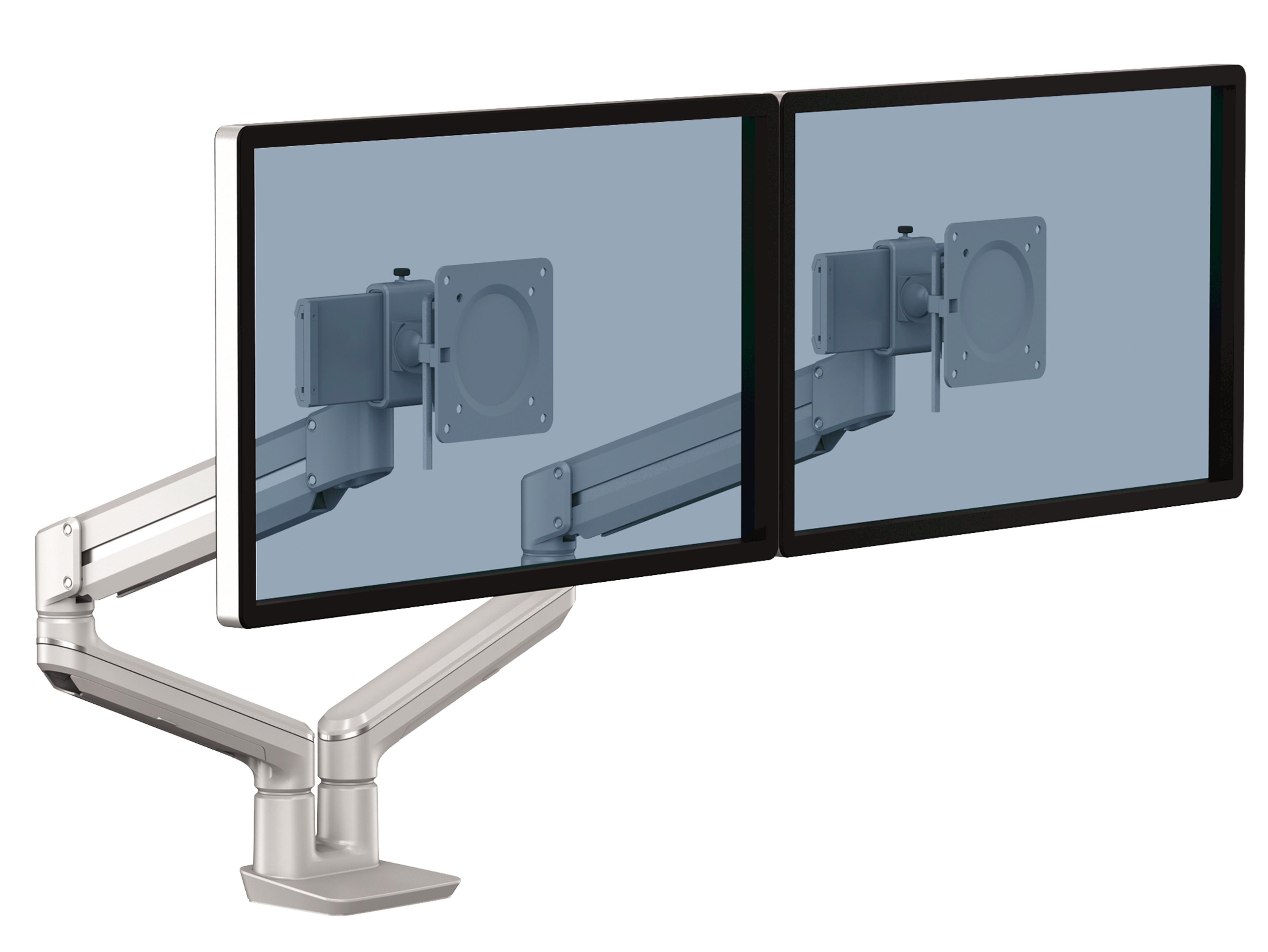 Fellowes Tallo Dual Tischhalterung silb.