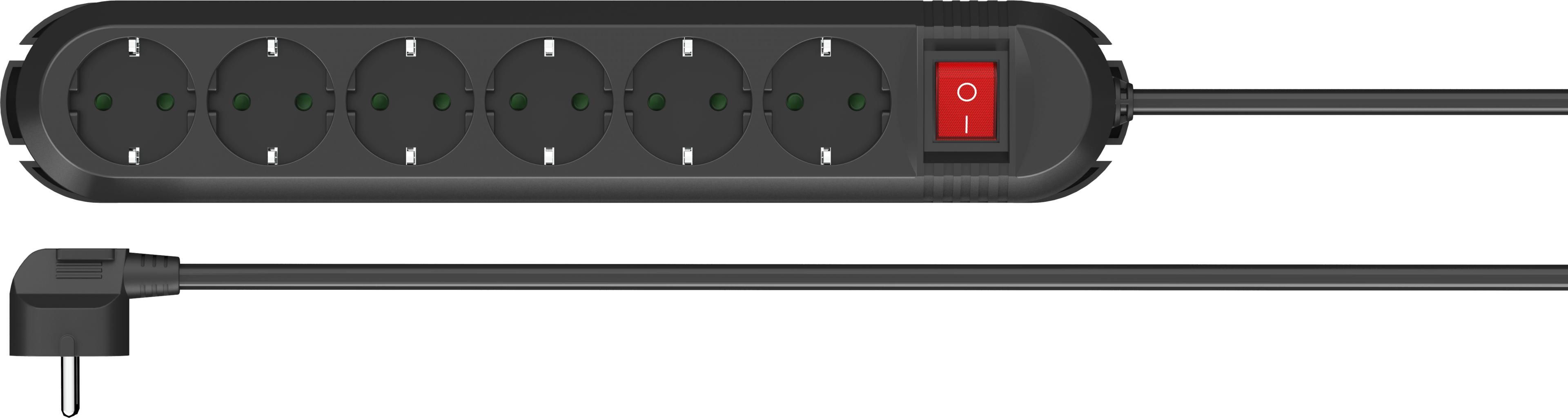Power Strip 6-way 2m w/ Switch