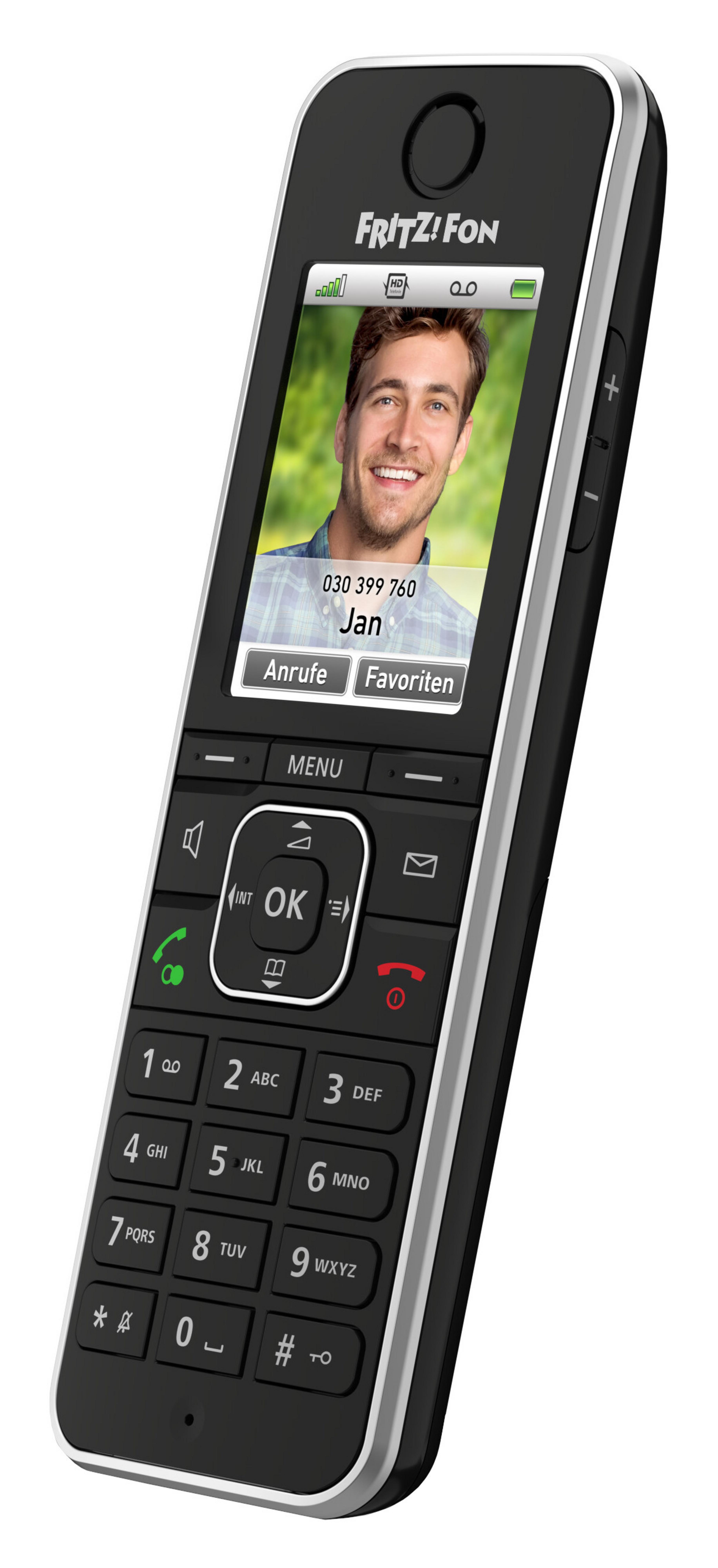 FRITZ!Fon C6 Black DECT Mobiltelefon