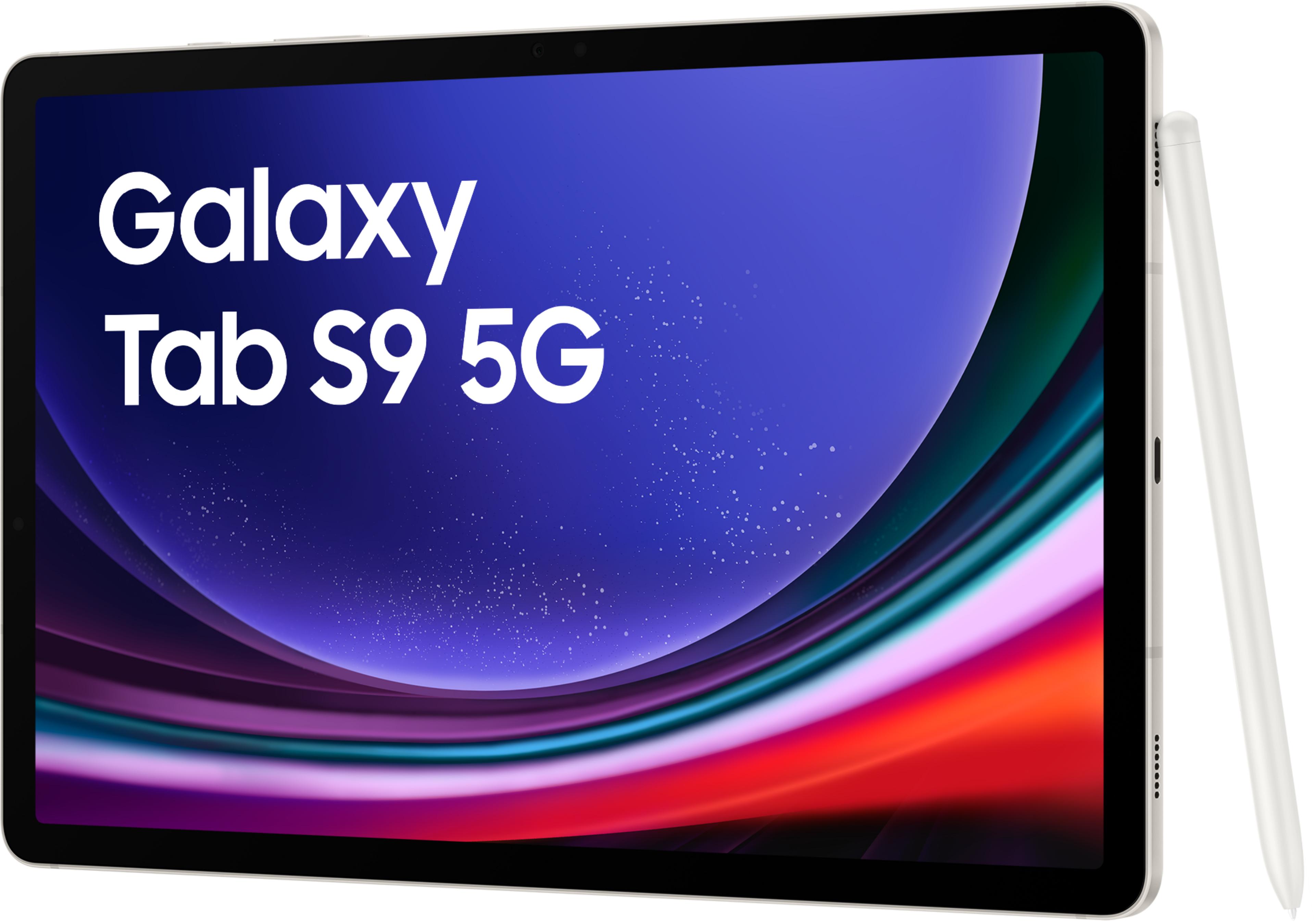 Samsung Galaxy Tab S9 5G 256 Go, beige