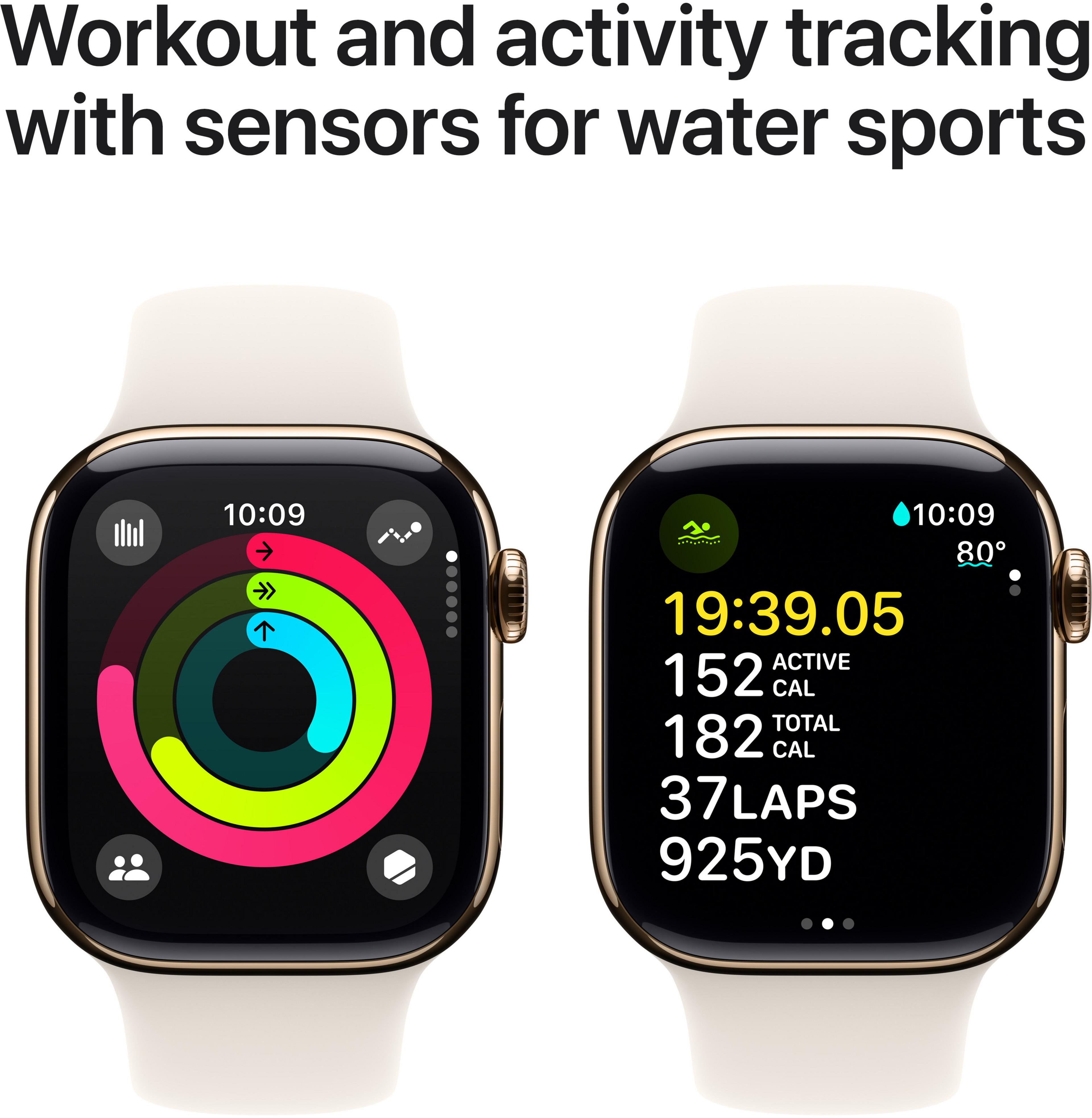 Apple Watch S10 LTE 42mm Titanium Gold