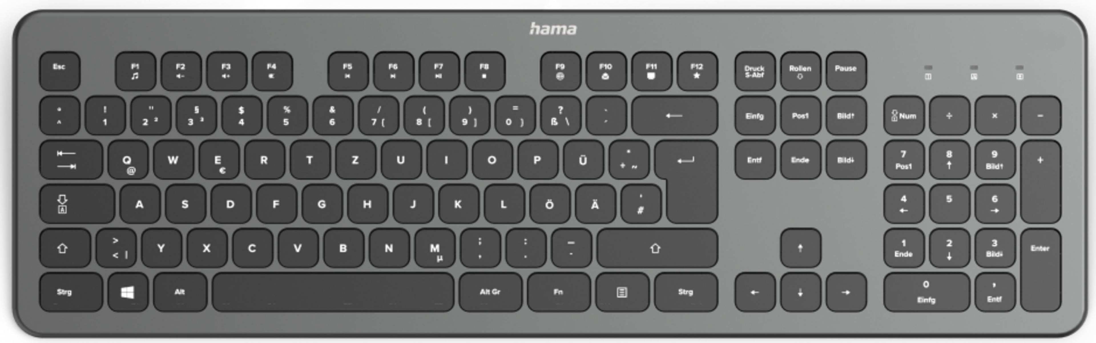 Clavier Hama KW-700 anthracite/noir