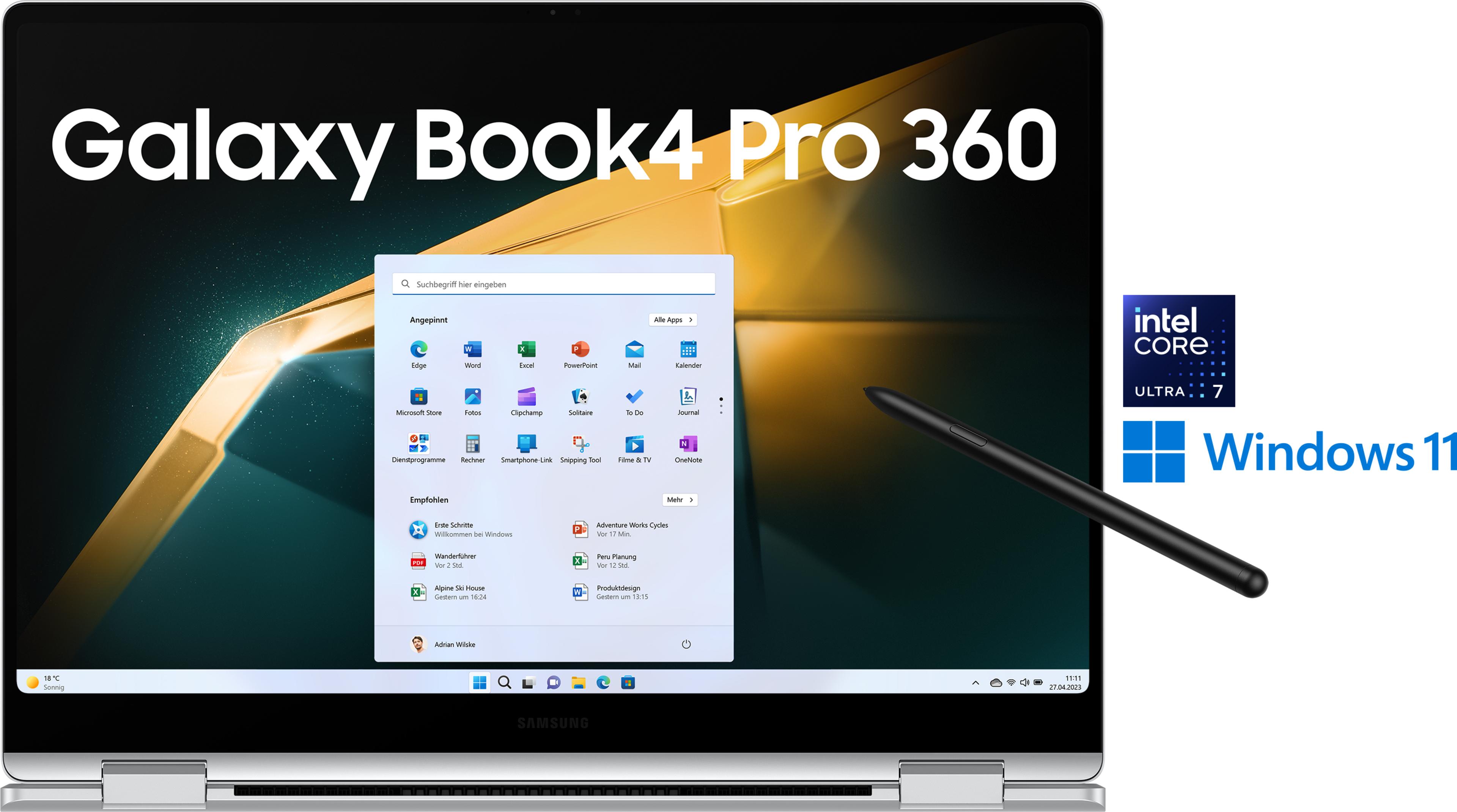 Samsung Book4 Pro 360 U7 16/512GB silver