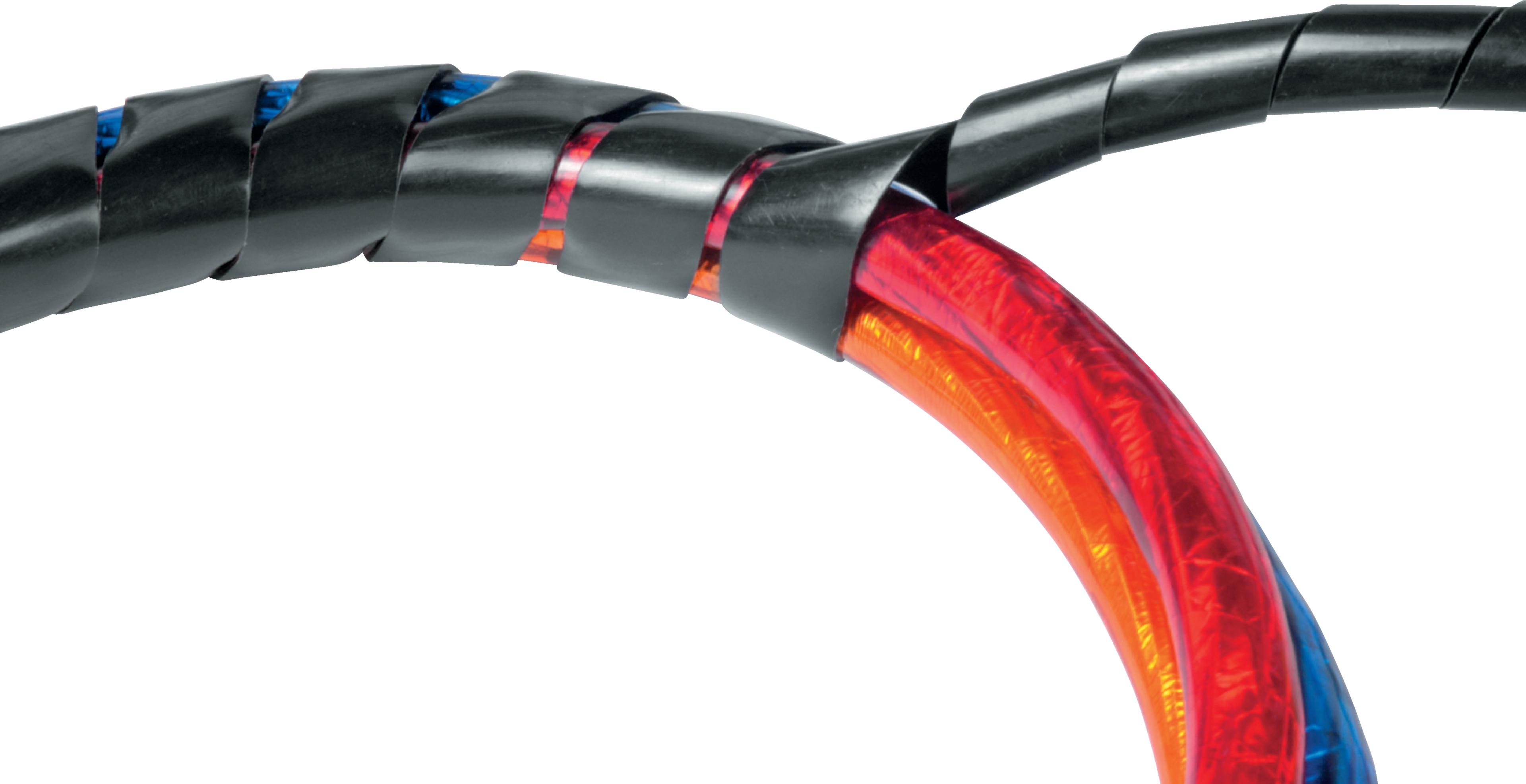 Spiralband schwarz 2,5 m