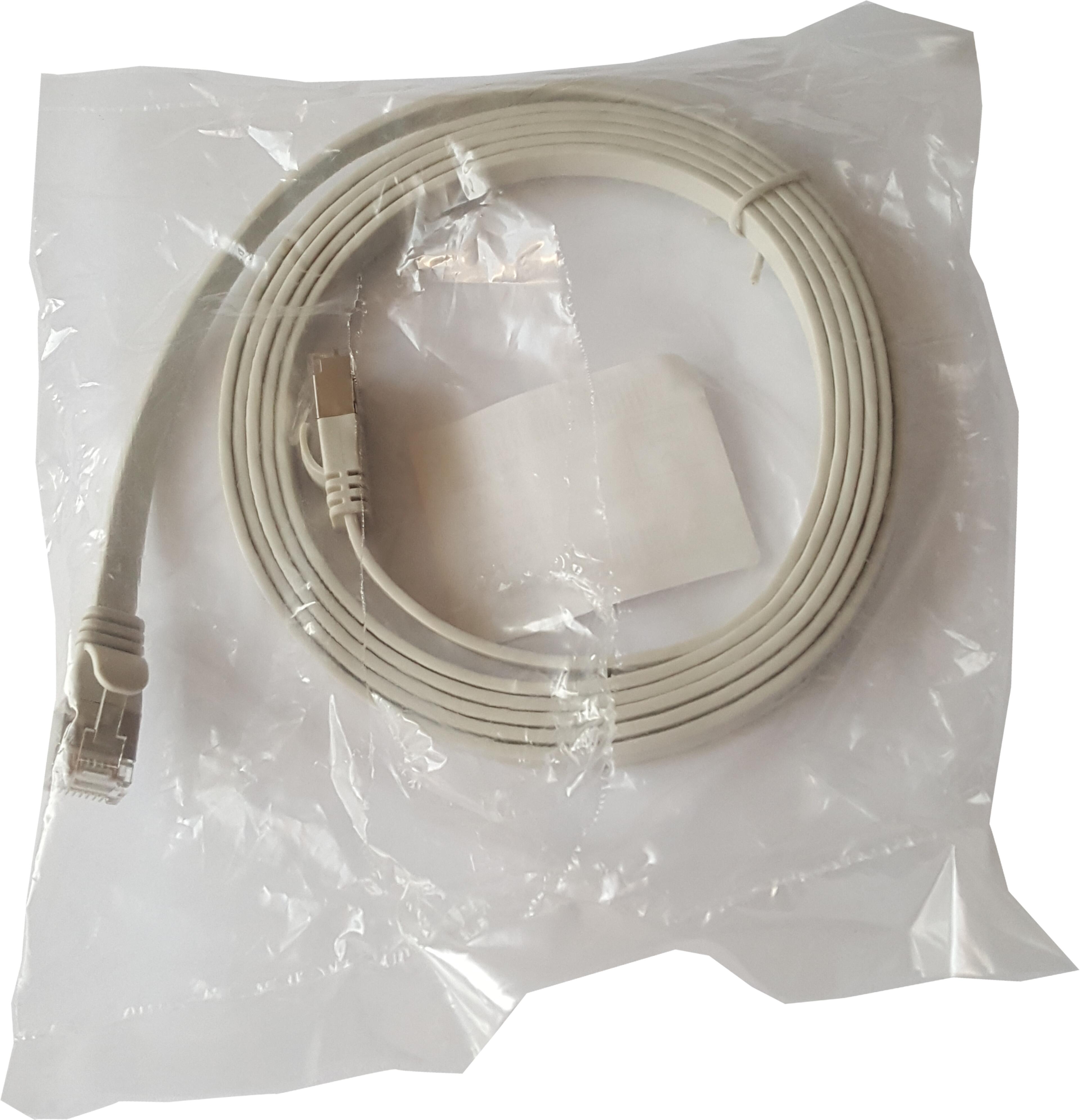 Patch Cable Flat RJ45 U/FTP Cat6a 3m