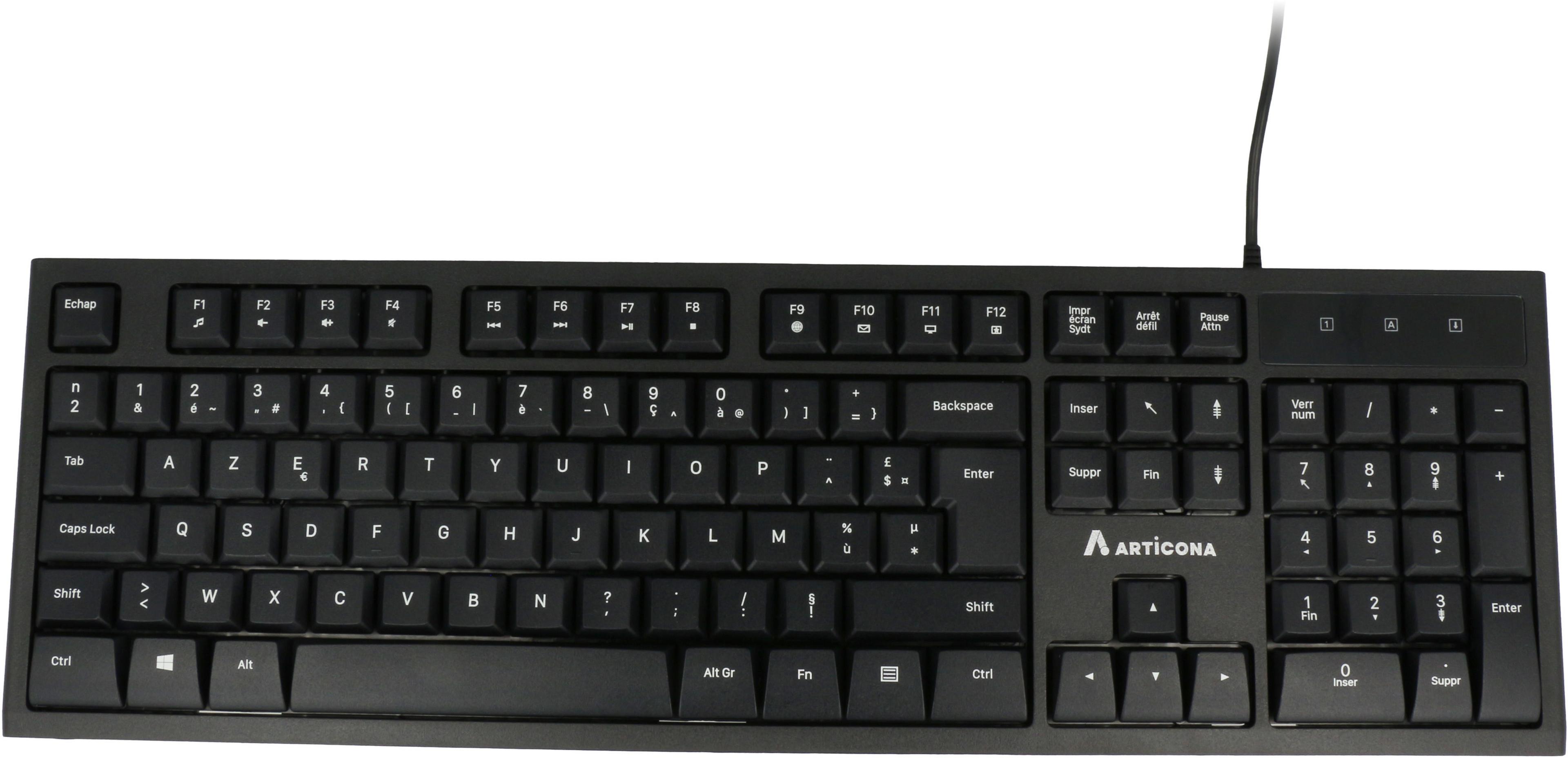 ARTICONA Simple Black Keyboard