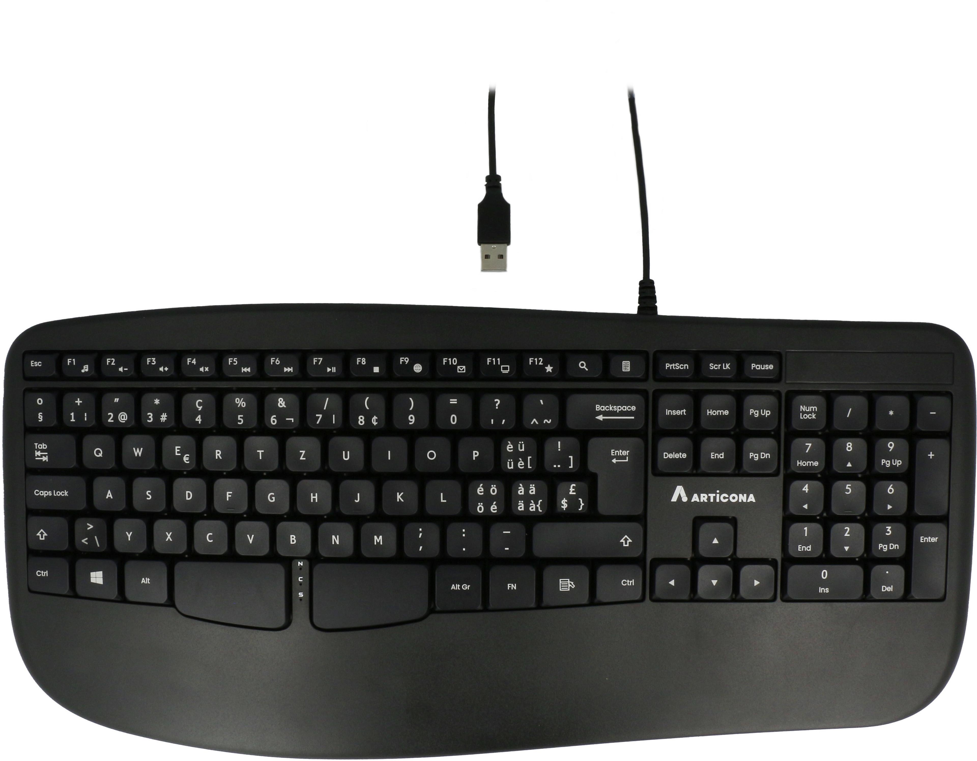 ARTICONA Wired Ergonomic Keyboard