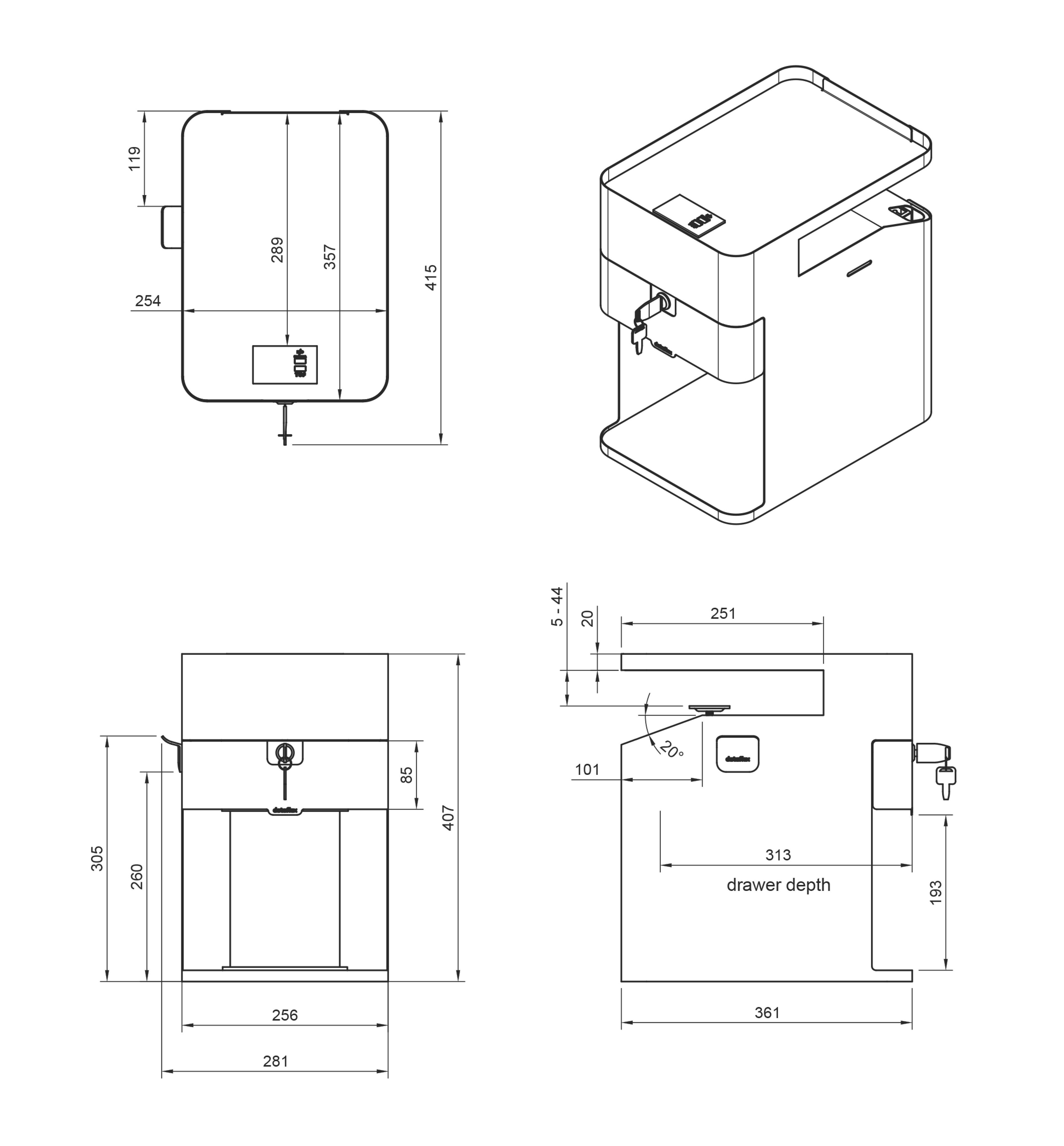 Dataflex Bento Aufbewahrungsschublade