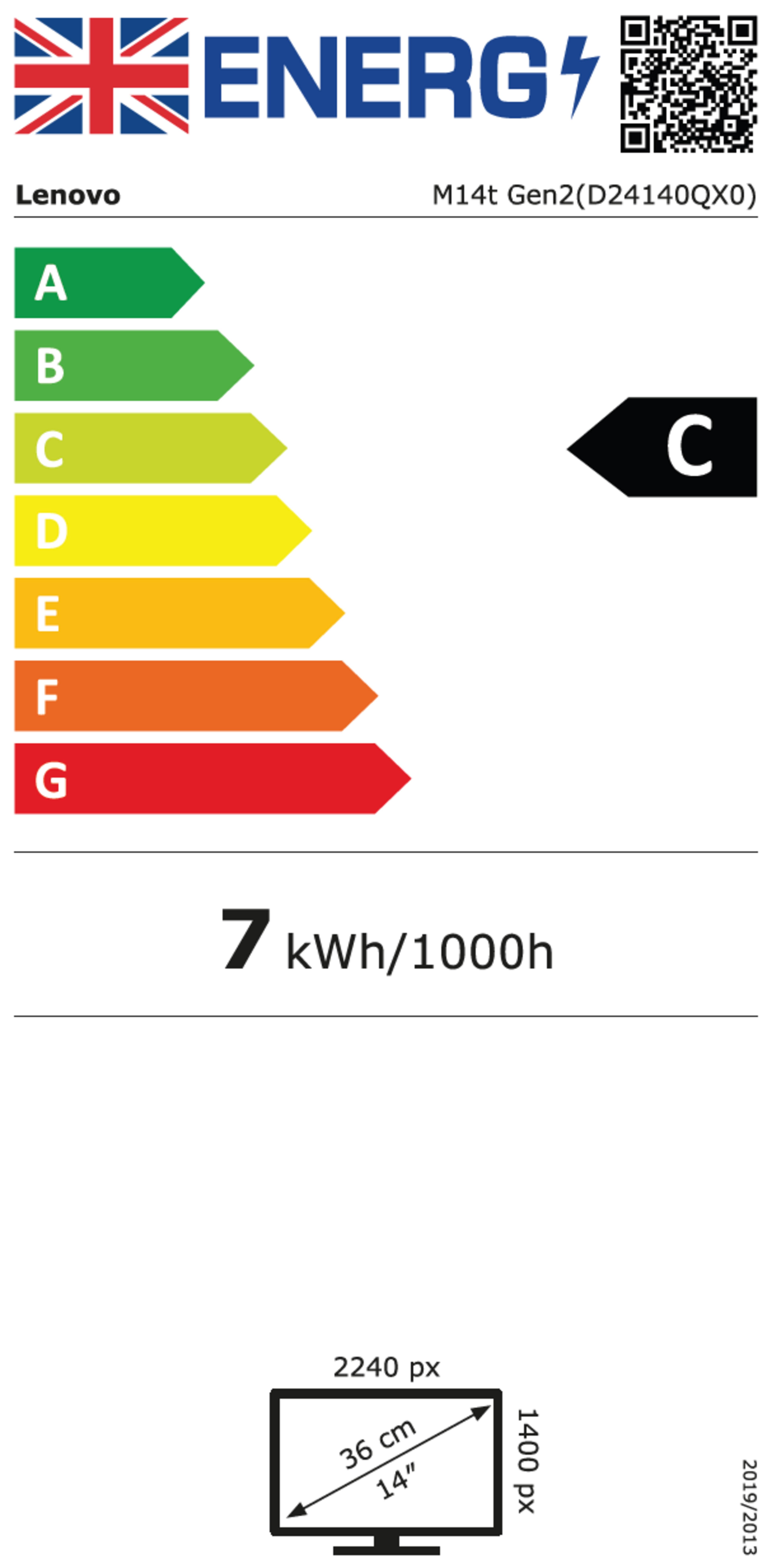 Lenovo TV M14t G2 Portable Touch Monitor