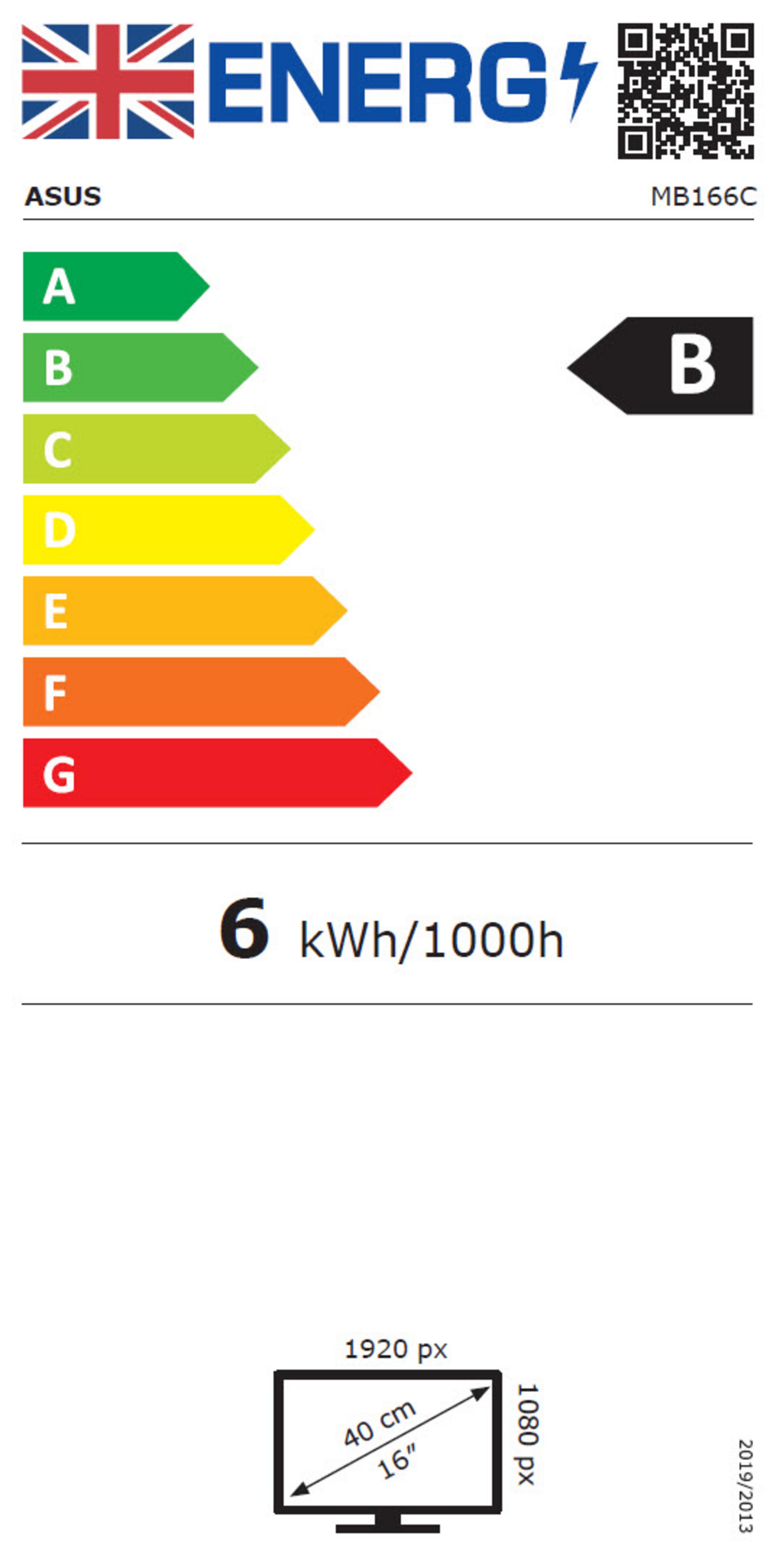 ASUS ZenScreen MB166C Portable Monitor