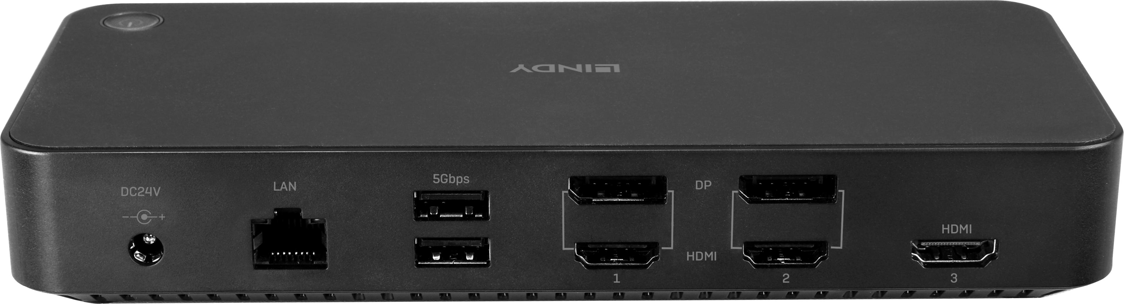 LINDY DST-Pro USB-C/A - HDMI+2DP Dock