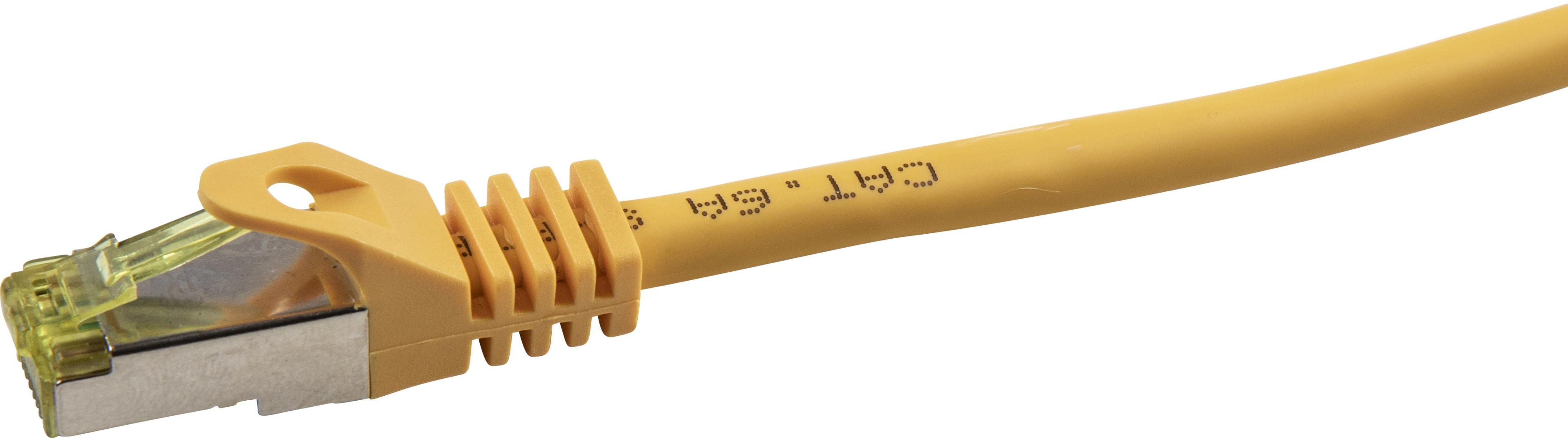 Patch Cable RJ45 S/FTP Cat6a 3m Yellow