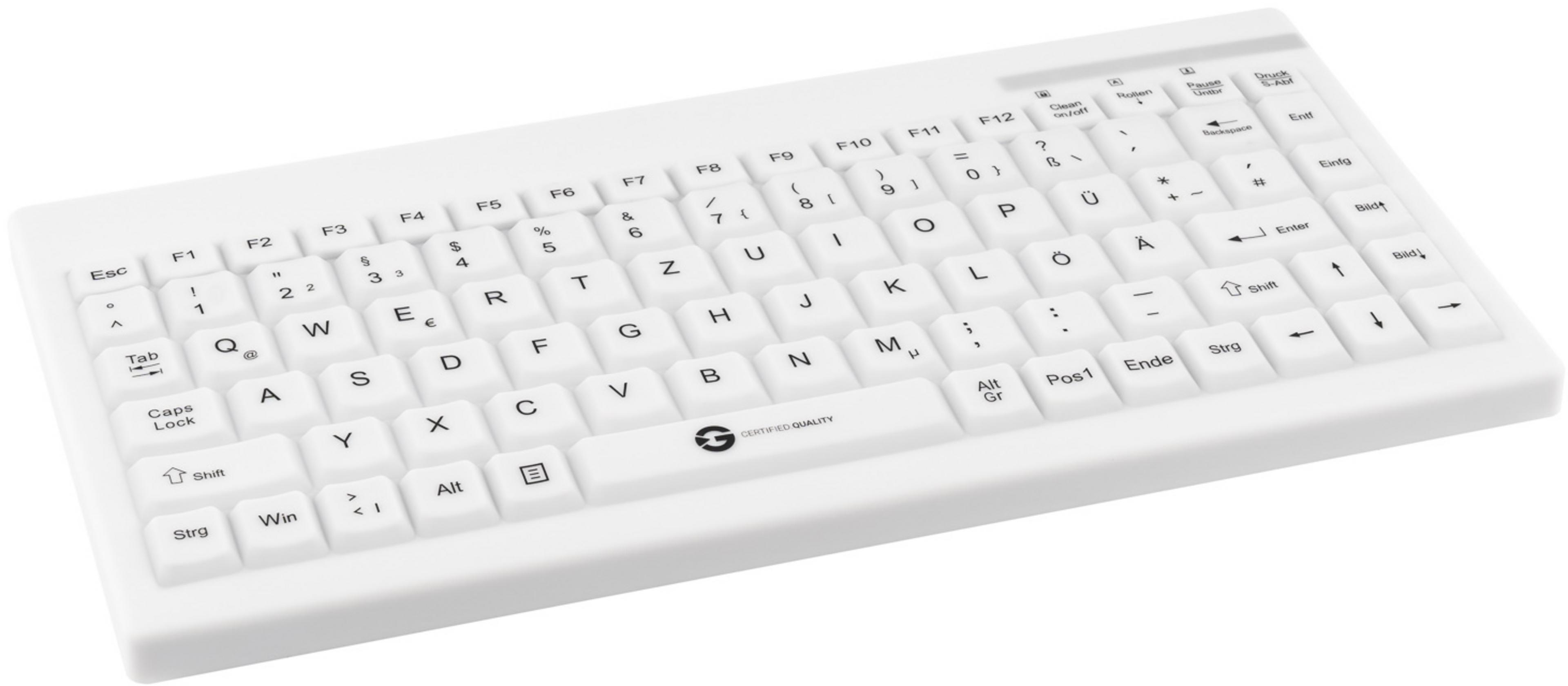 GETT GCQ CleanType Compact Keyboard Whit