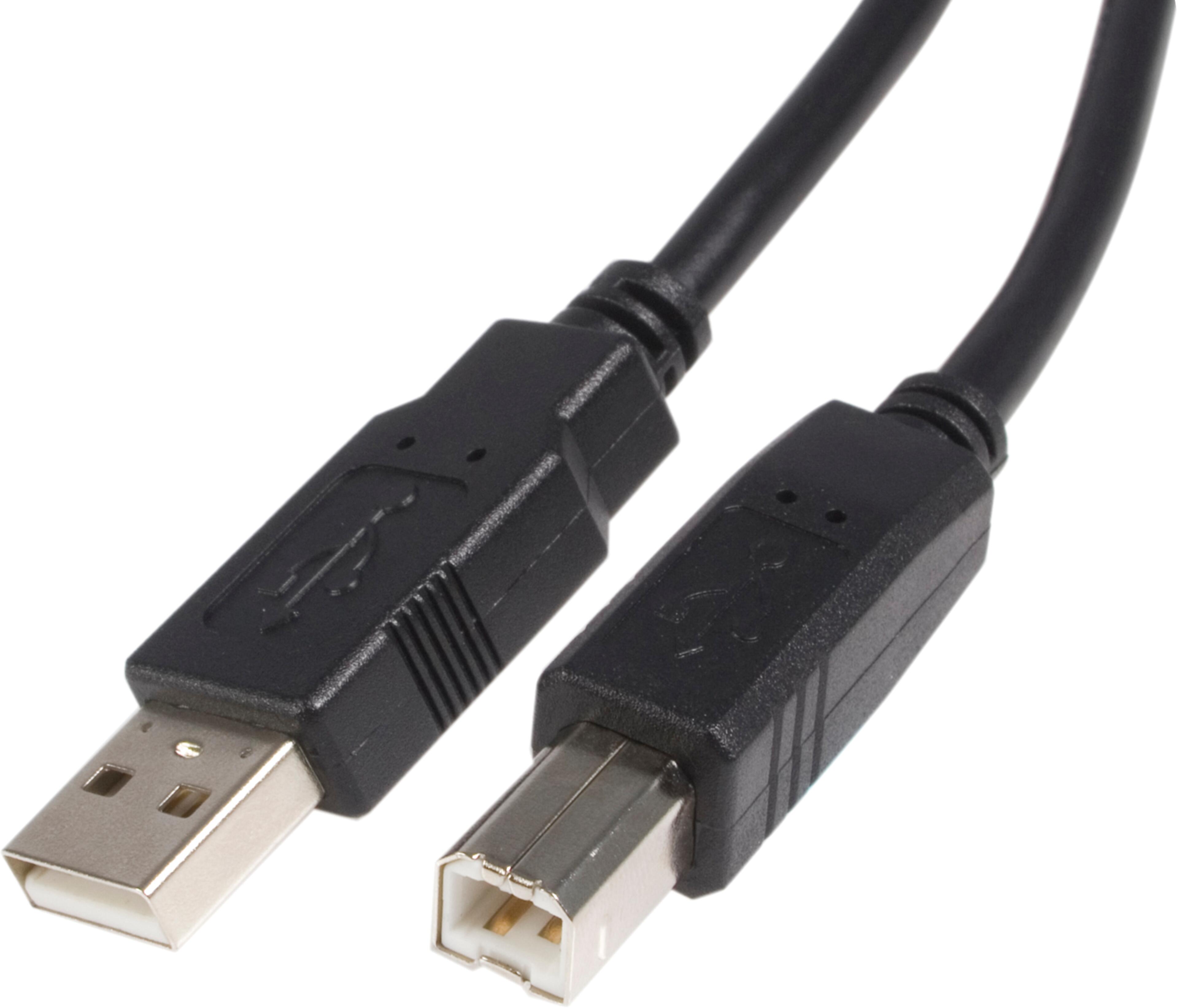Cabo USB 2.0 m.(A)-m.(B) 3m preto