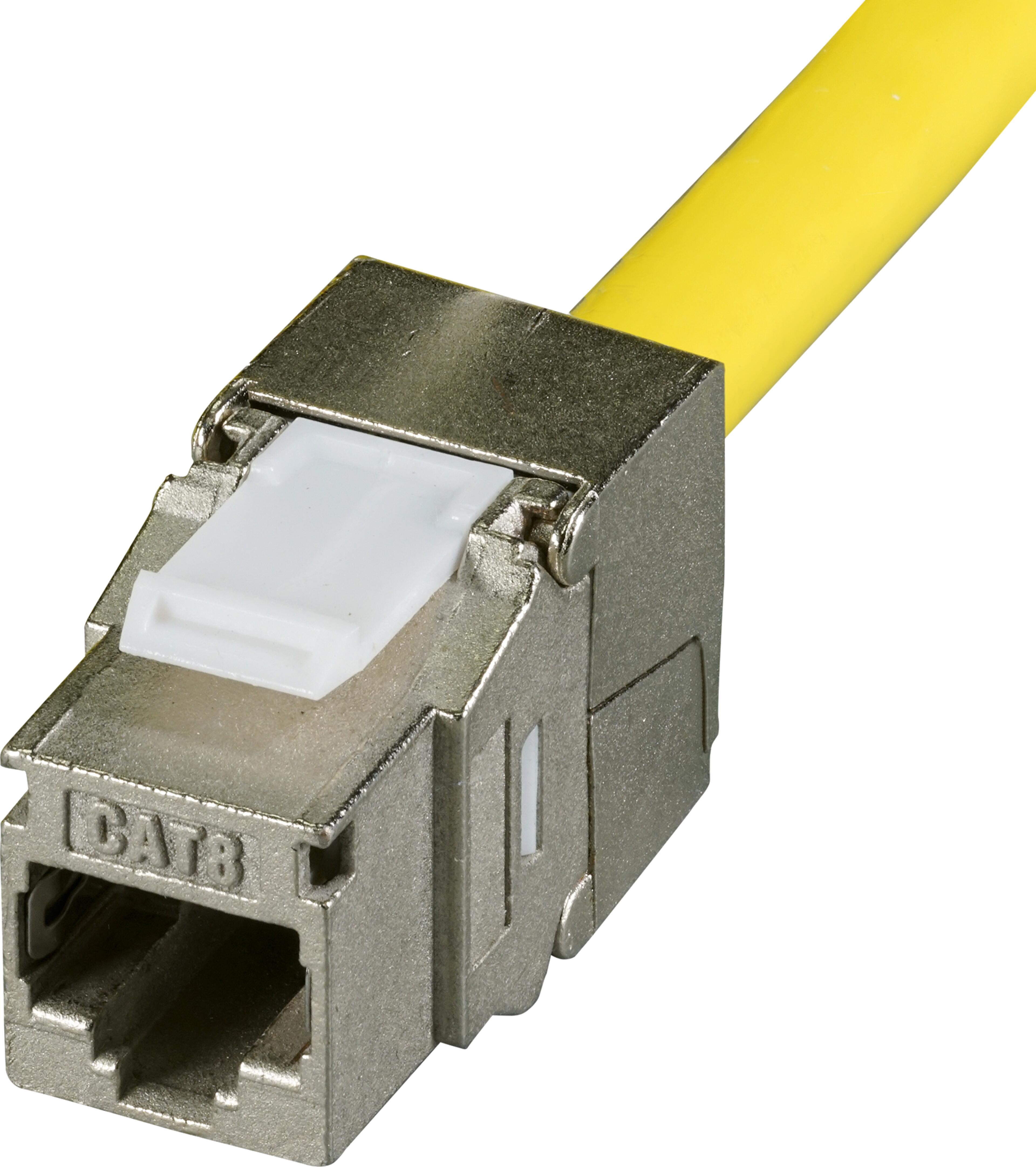 Keystone Jack 1x RJ45 STP Cat8.1