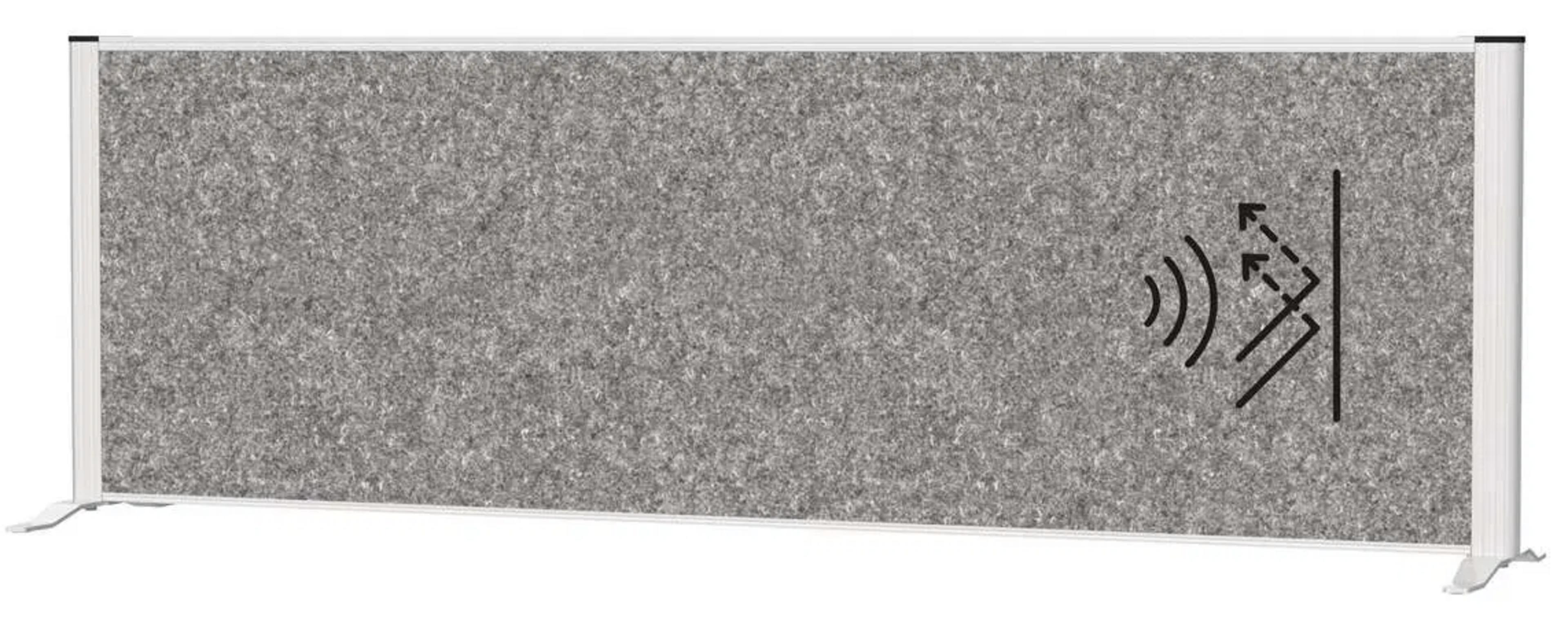 MAULconnecto 160x50 cm Tisch-Trennwand