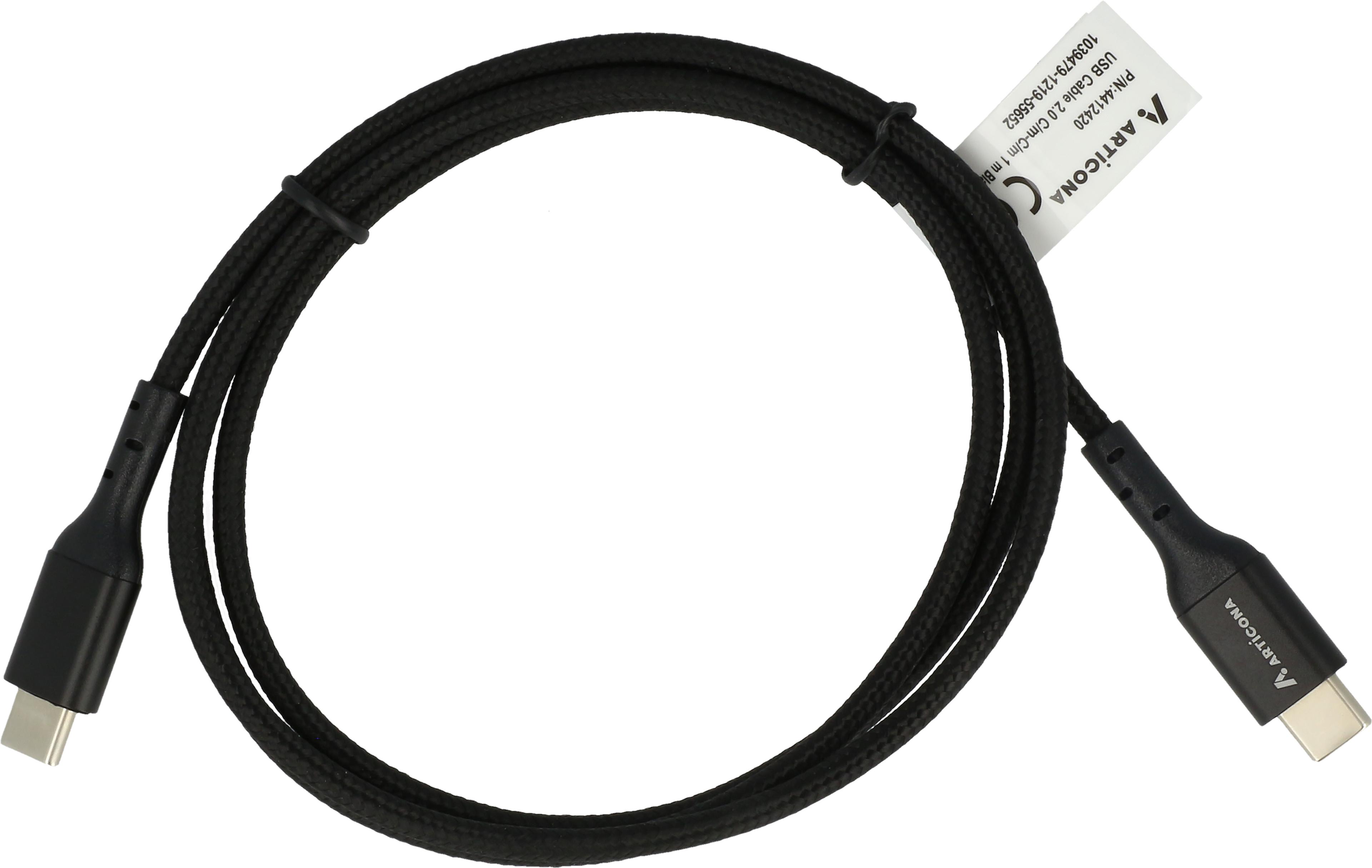 USB Kabel 2.0 wt(C)-wt(C) 2 m, czarny