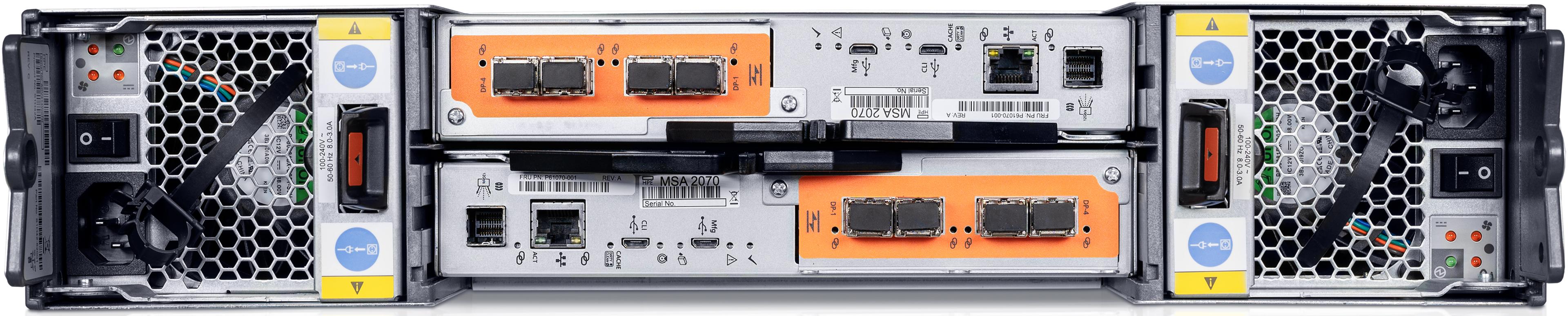 HPE MSA 2070 SFF 2x16GB FC Storage