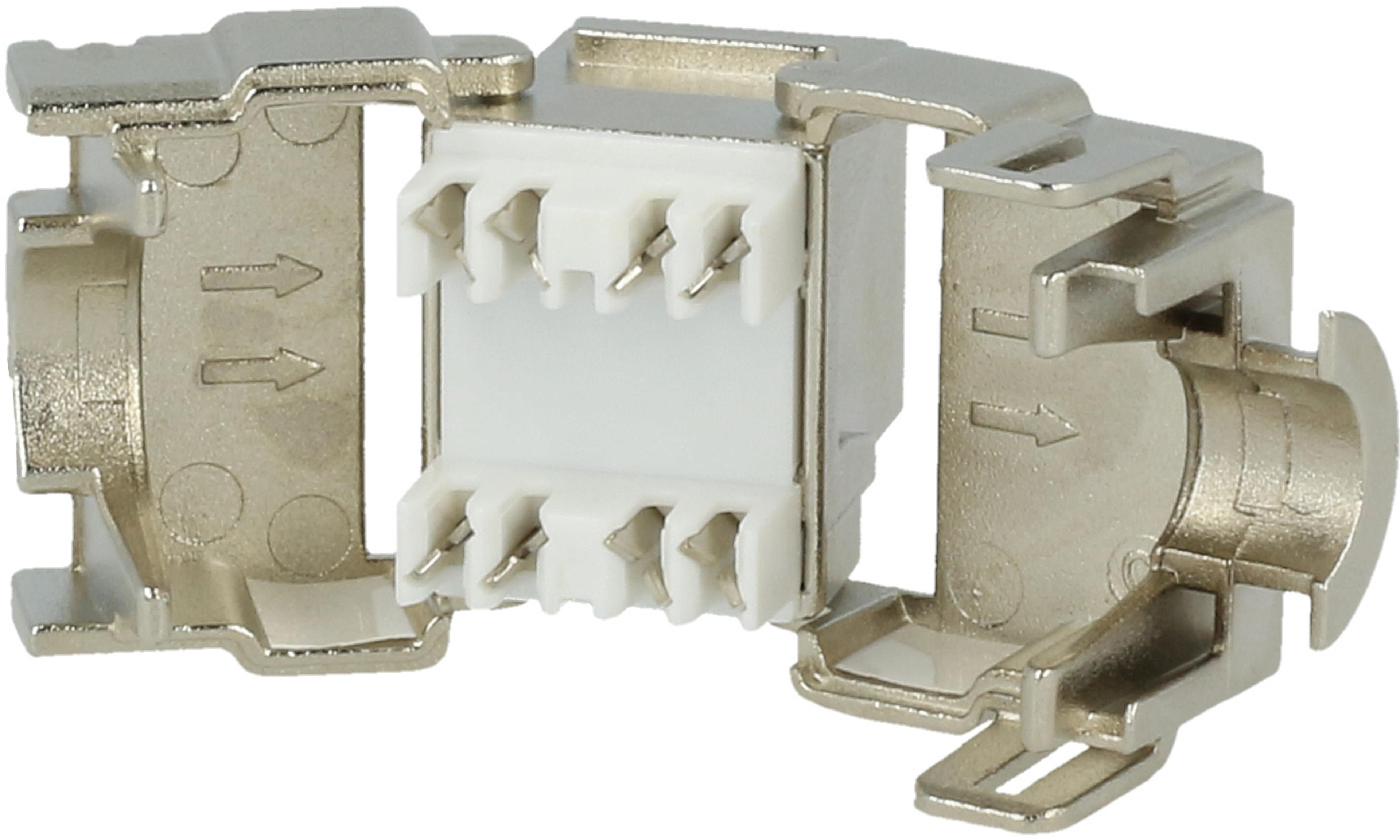 Keystone Jack 1x RJ45 STP Cat6a