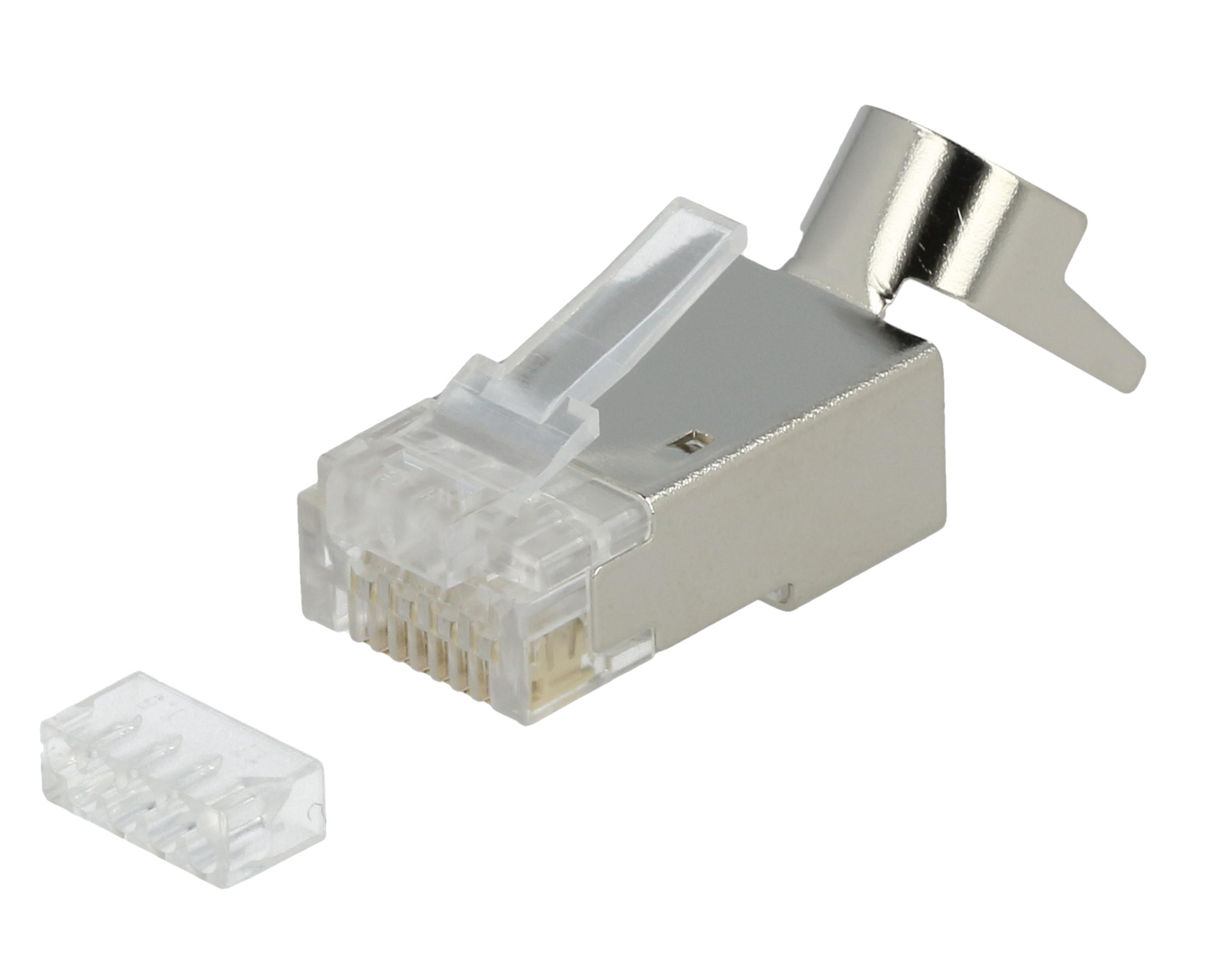 Male RJ45 Cat6a STP 50-pack