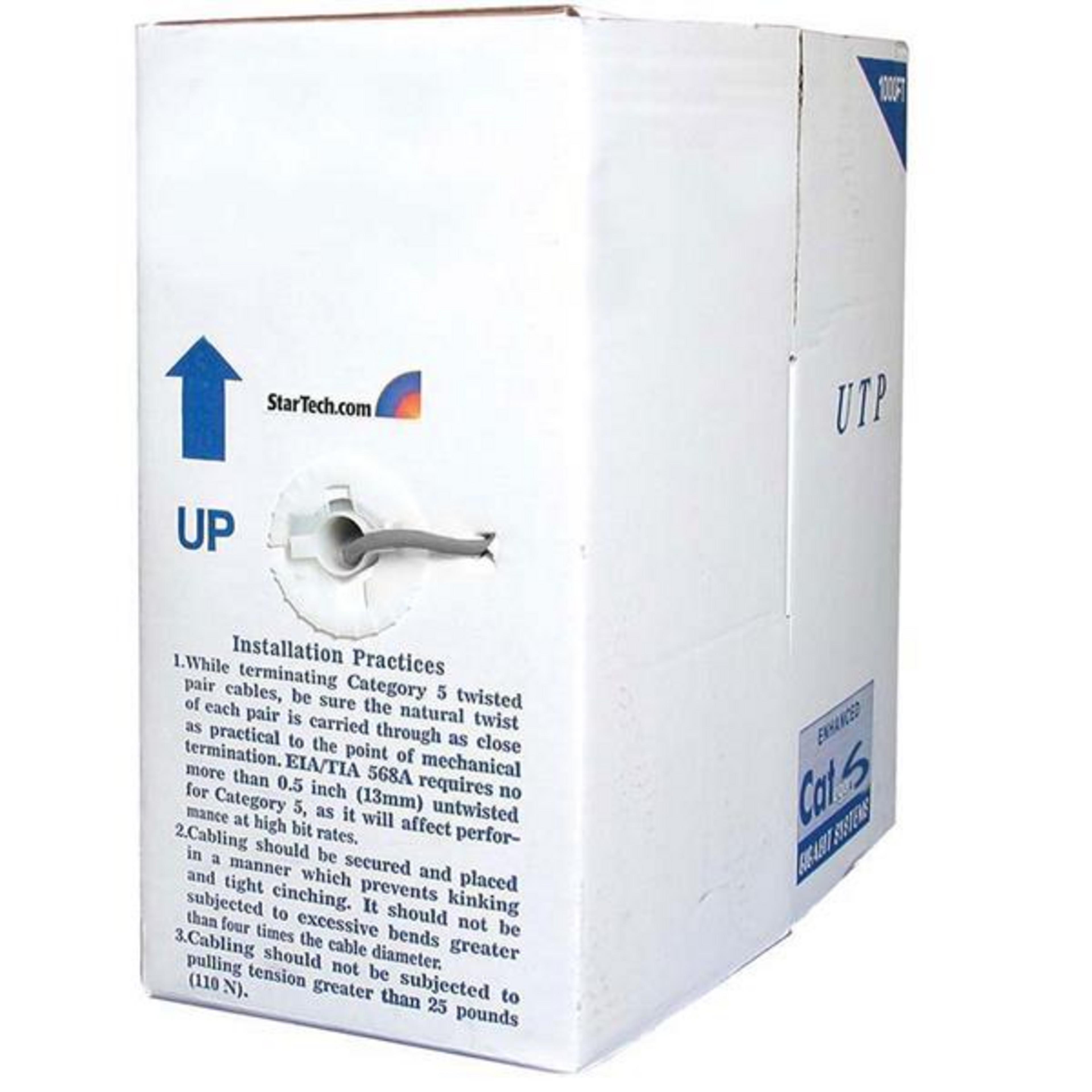 Patch Cable Cat6 UTP 304.8m Reel Grey