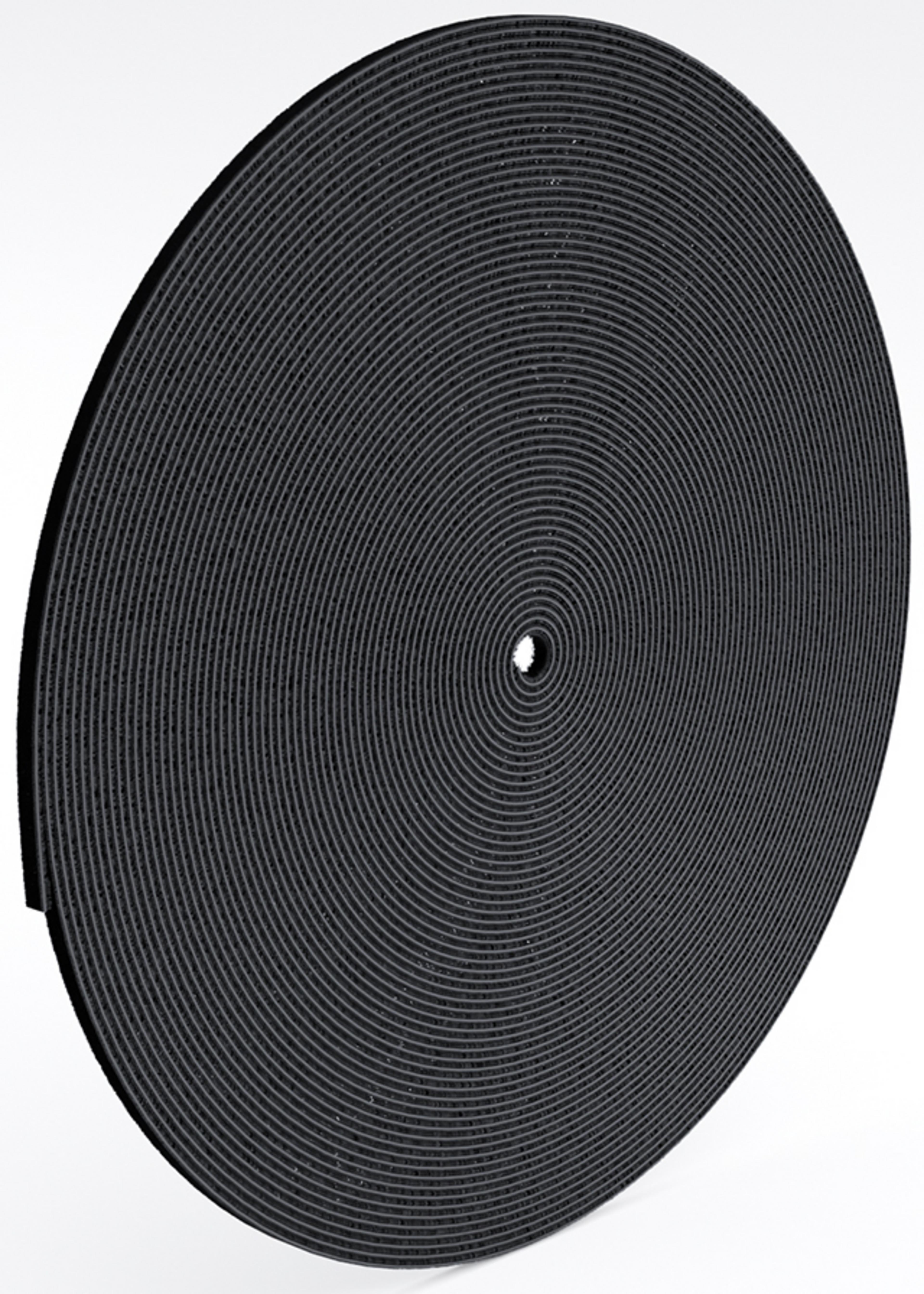 Hook-and-Loop Cable Tie Roll 25m Black