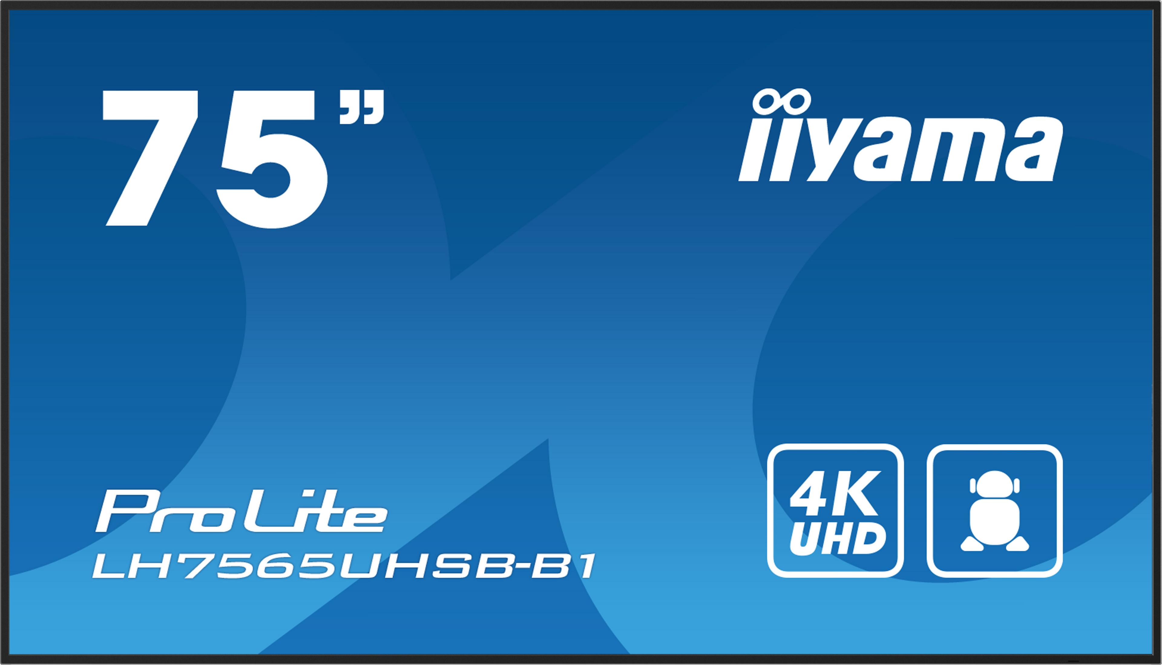 iiyama ProLite LH7565UHSB-B1 Display