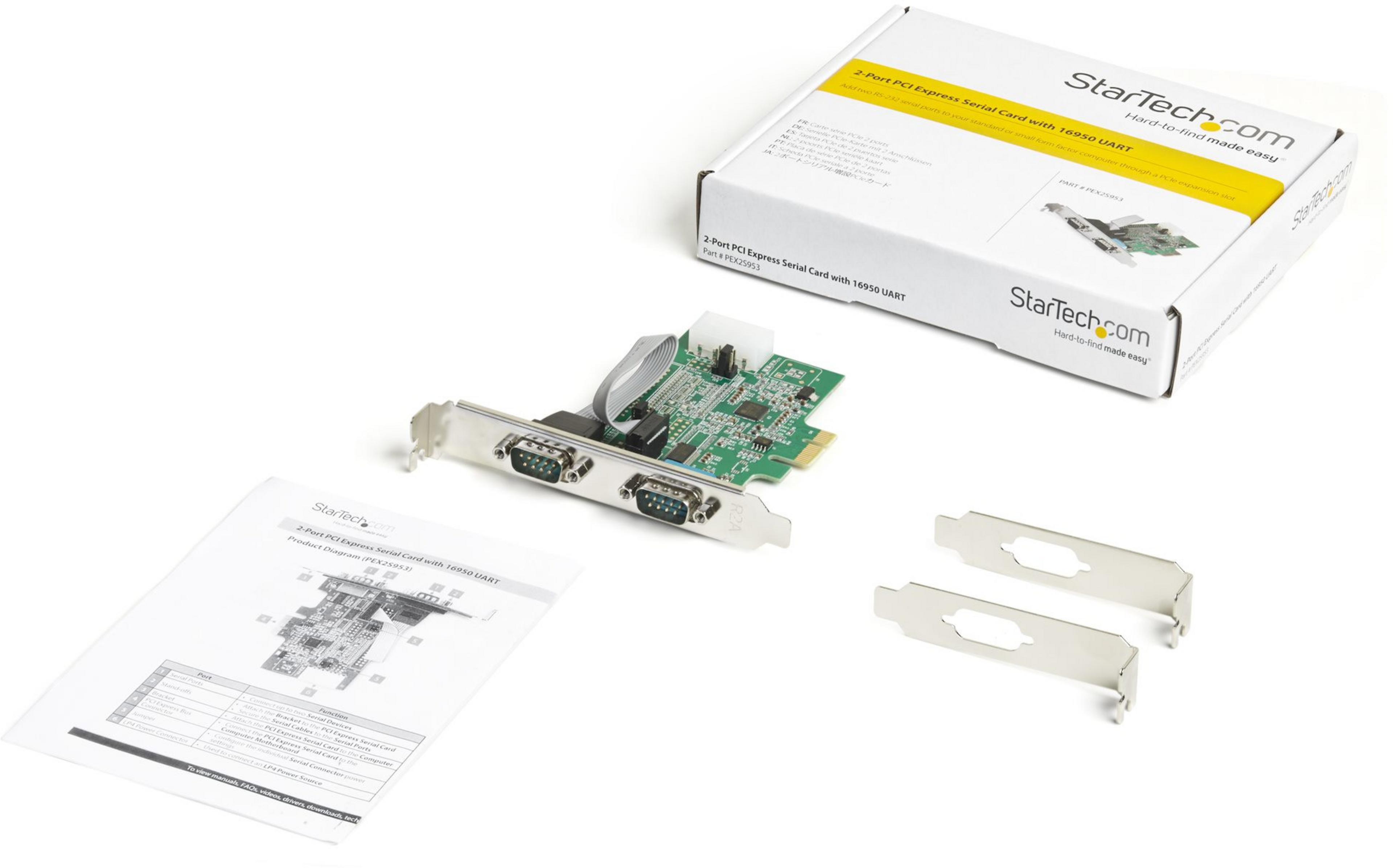 StarTech 2 Port RS232 PCIe Schnittstelle