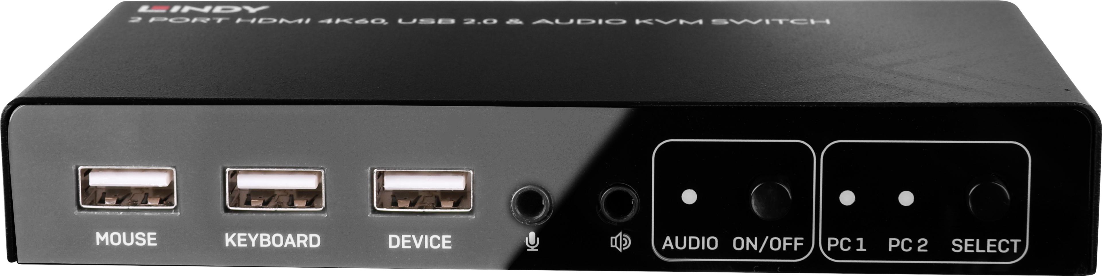 Switch KVM LINDY 2 ports HDMI
