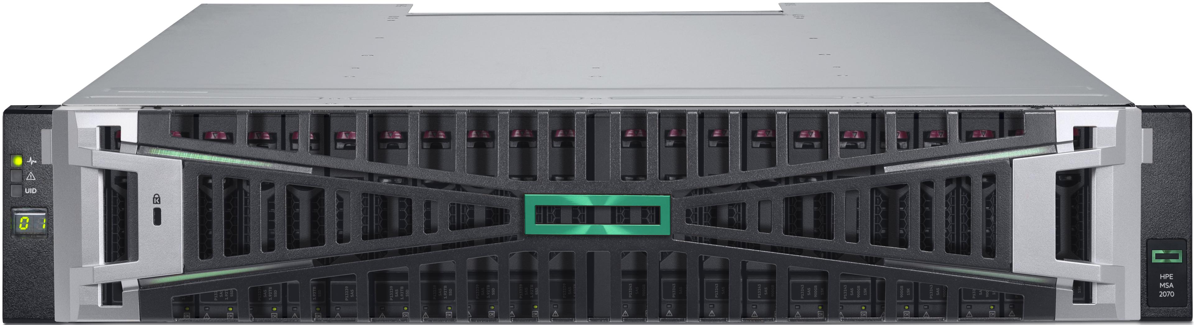 HPE MSA 2070 SFF 2x16GB FC Storage