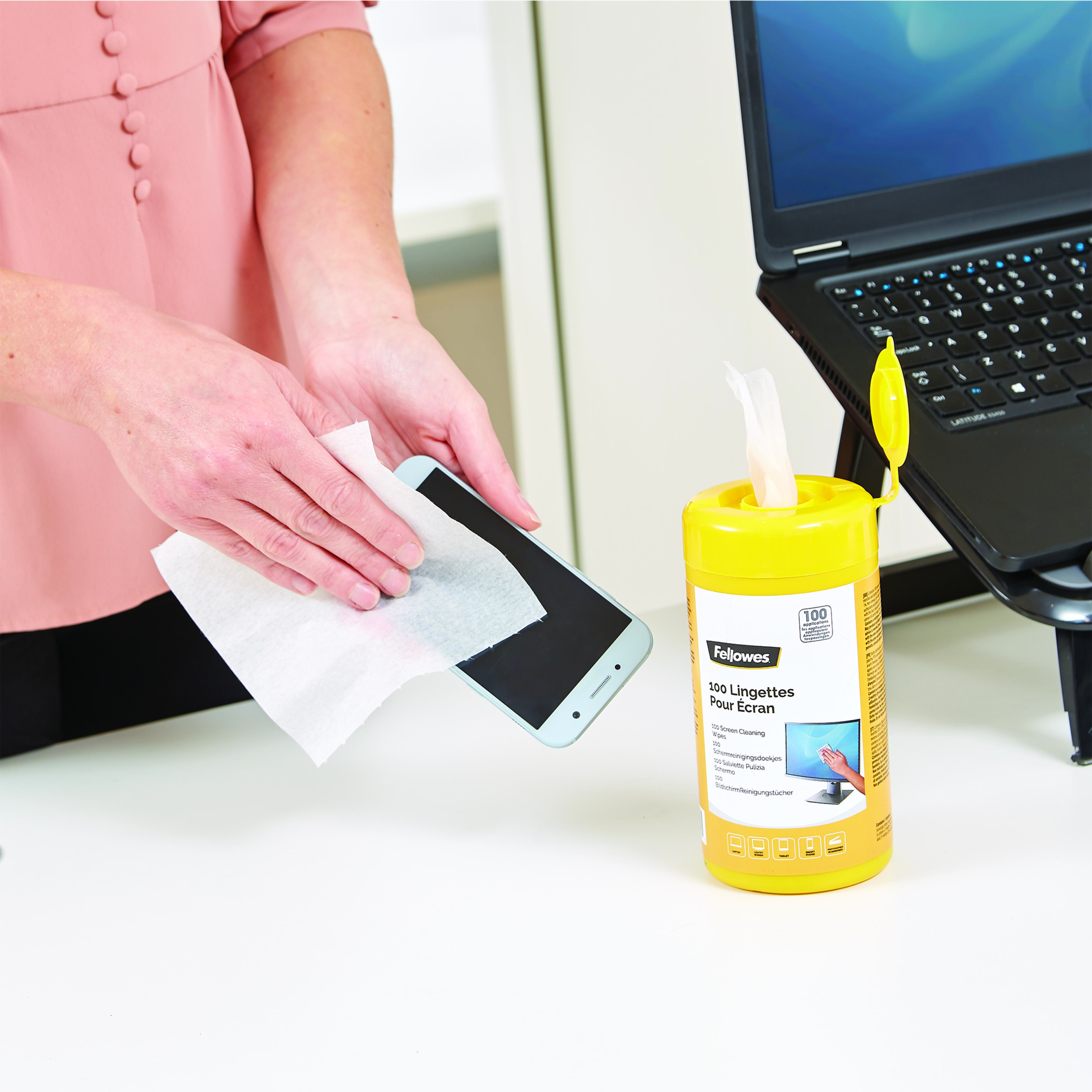 Fellowes Toallitas limpiadoras pantalla