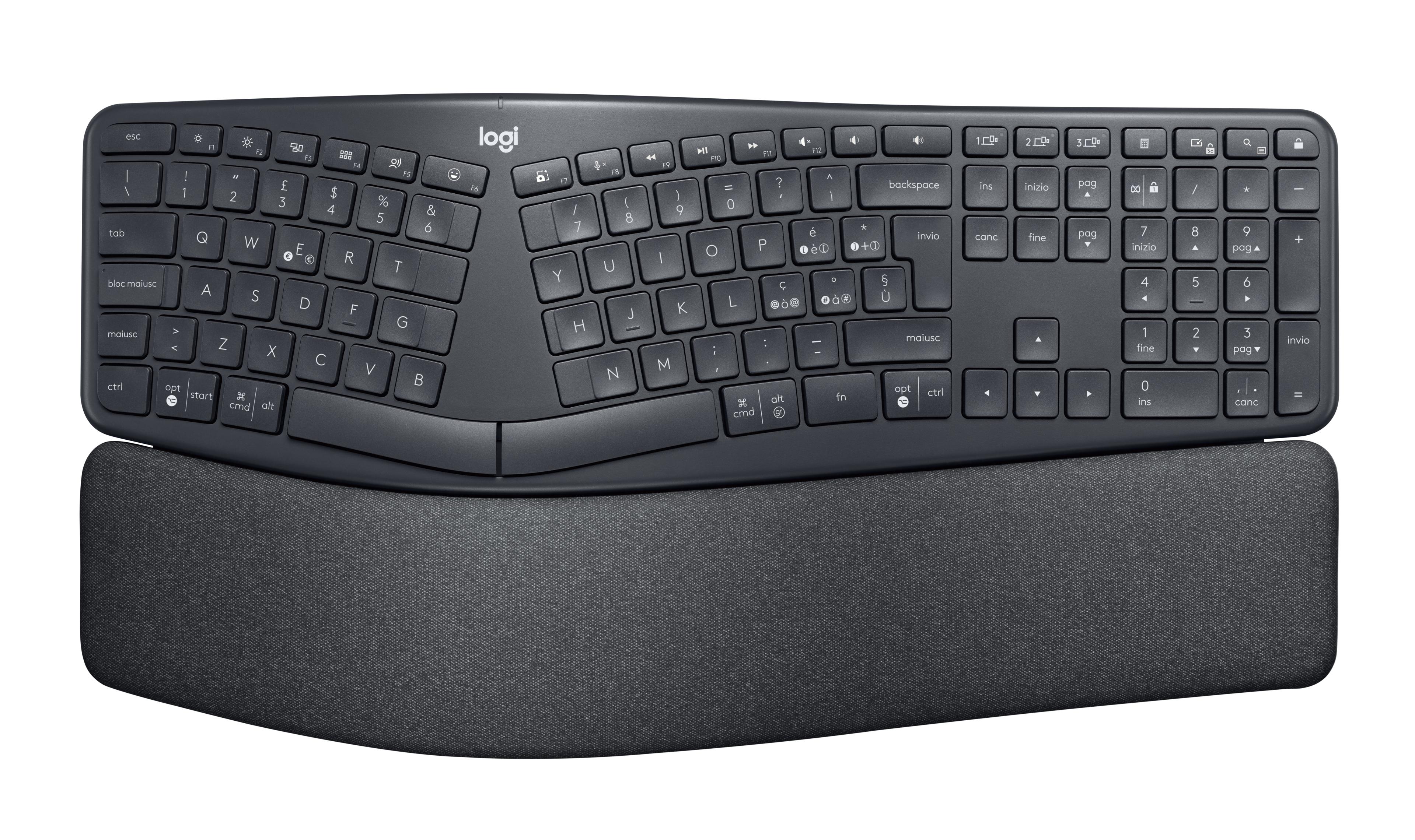 Logitech Bolt Ergo K860 Tastatur f.B.