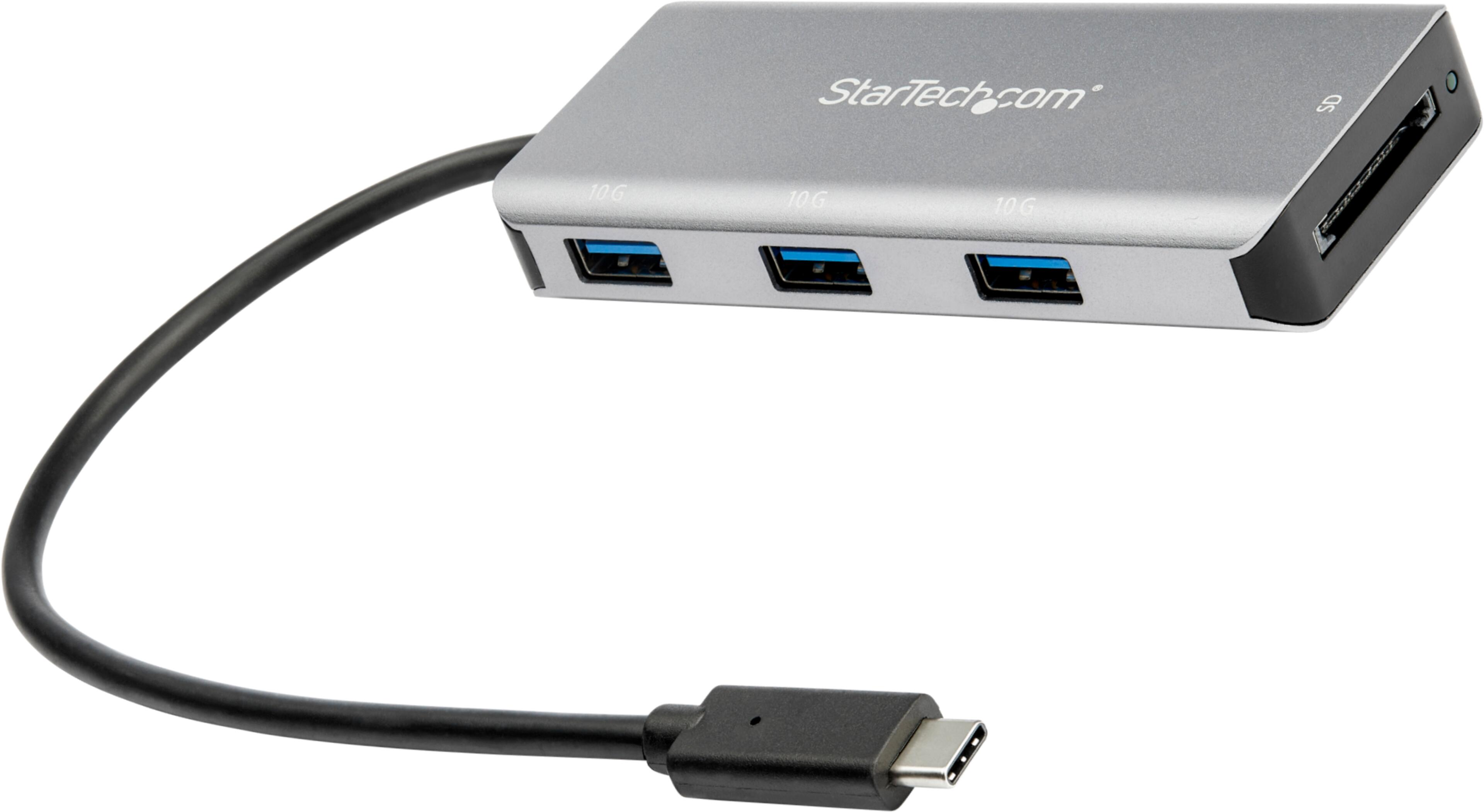 StarTech 3-Port USB Hub + Card Reader