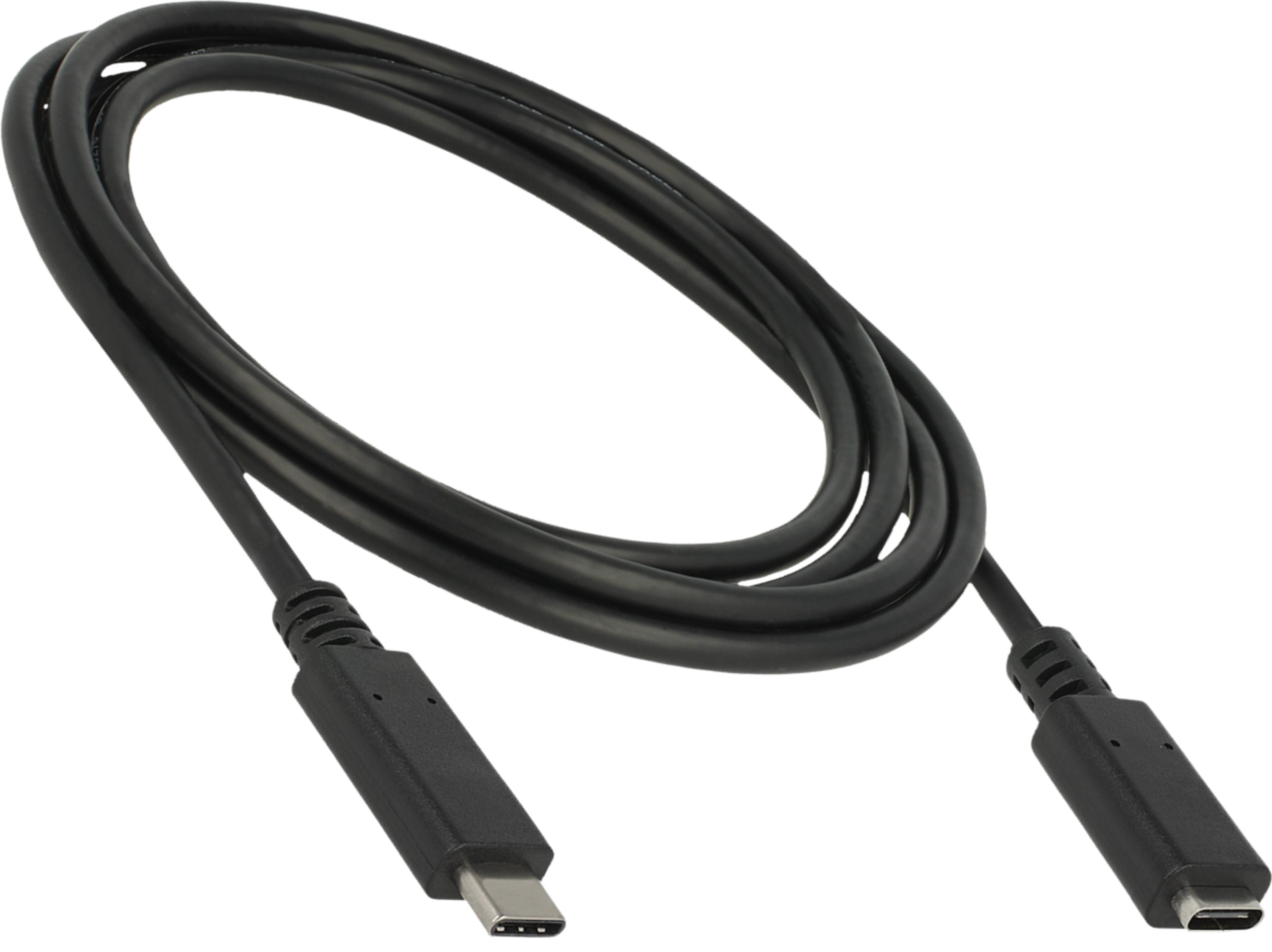 USB-C 3.0 m/f kábel 1,5 m, fekete