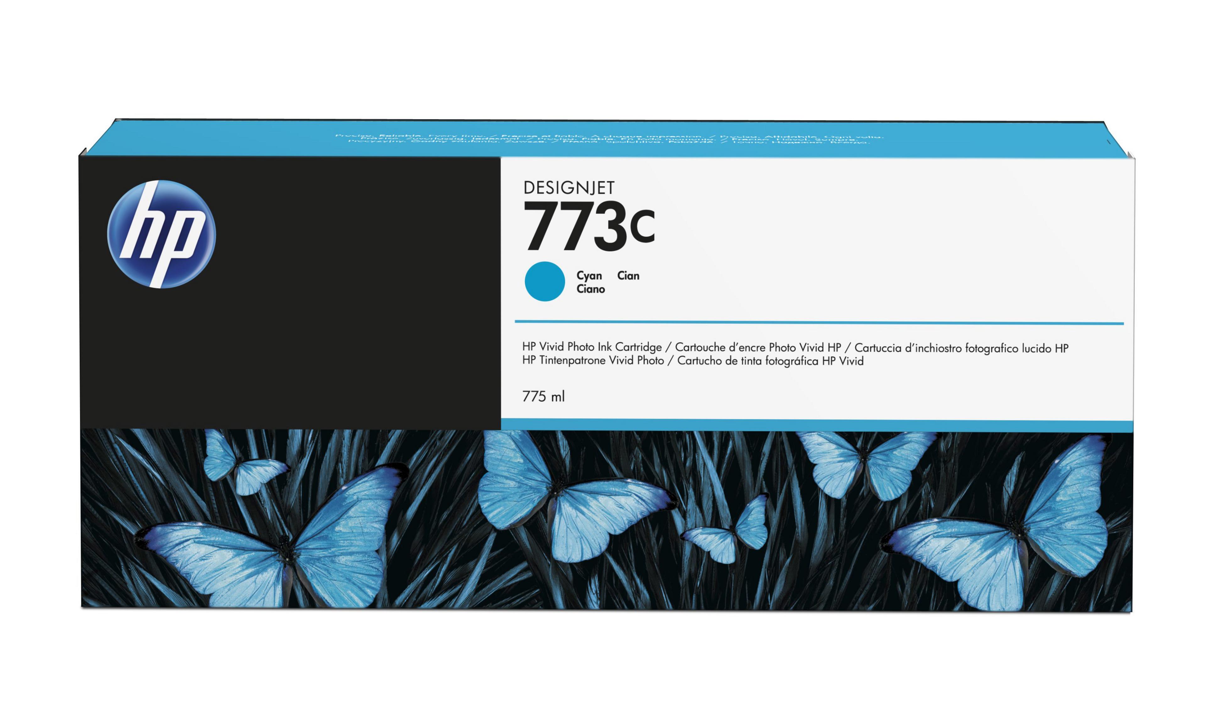 HP 773C Tinte cyan 775 ml