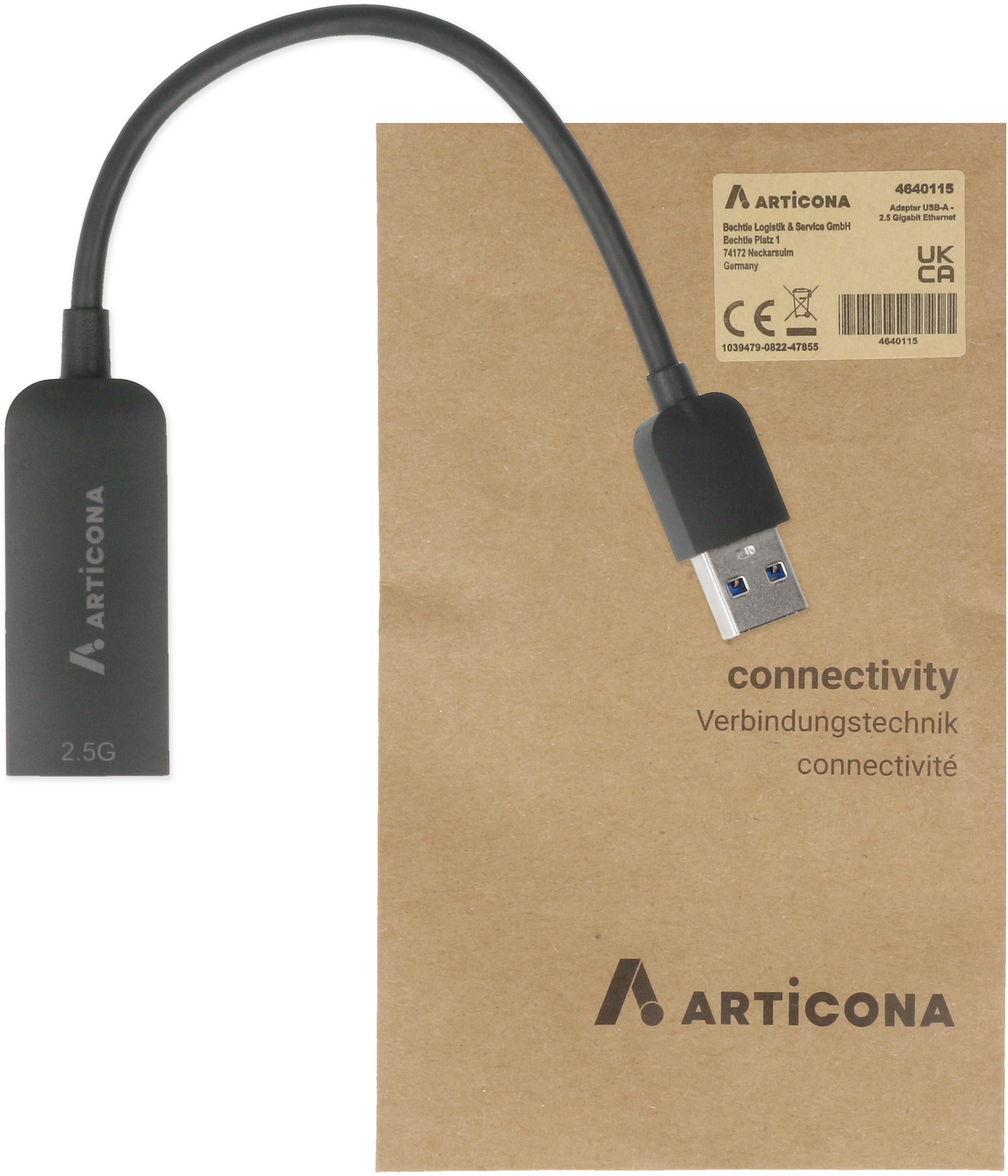 USB-A 2,5 gigabites Ethernet adapter