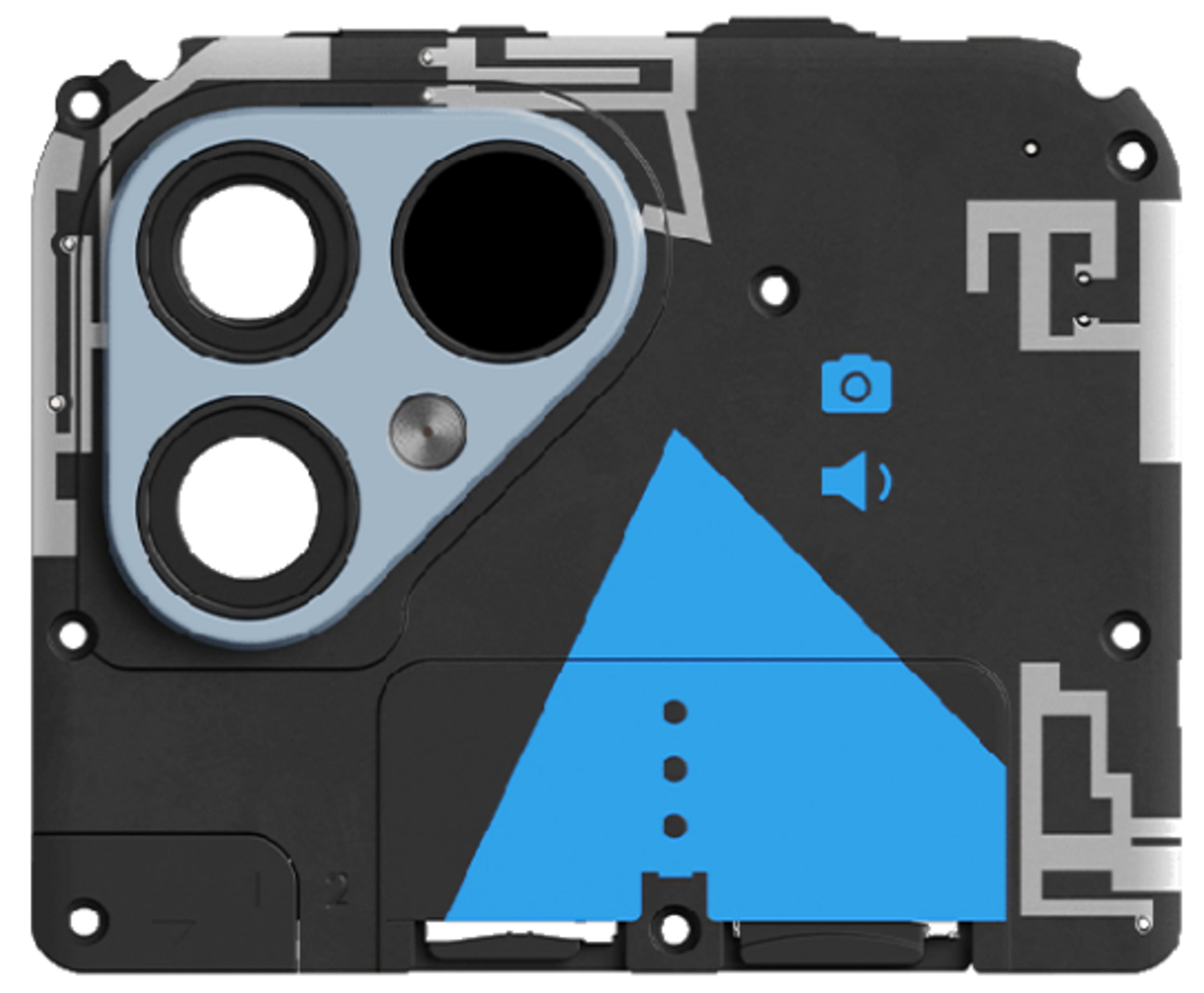 Moduł górny Fairphone 5, niebieski