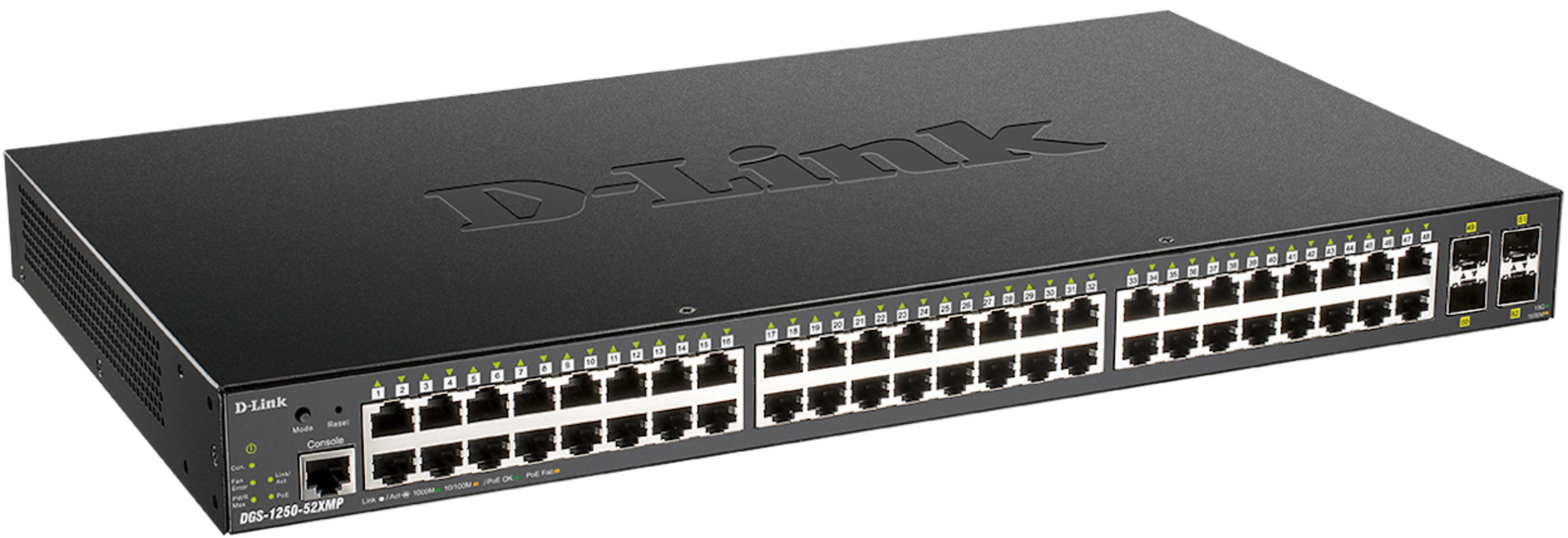 D-Link DGS-1250-52XMP PoE Switch