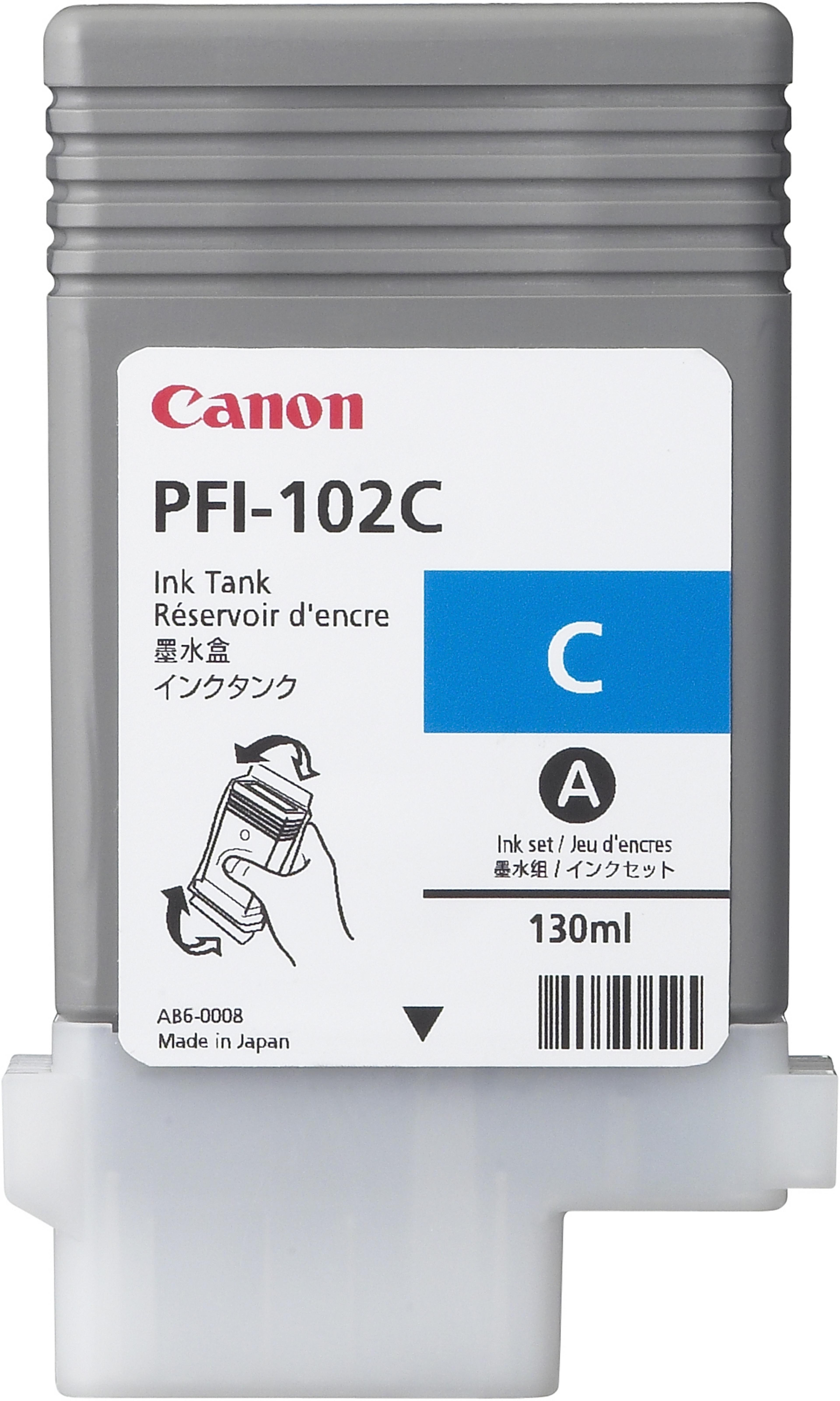 Canon PFI-102C Ink Cyan