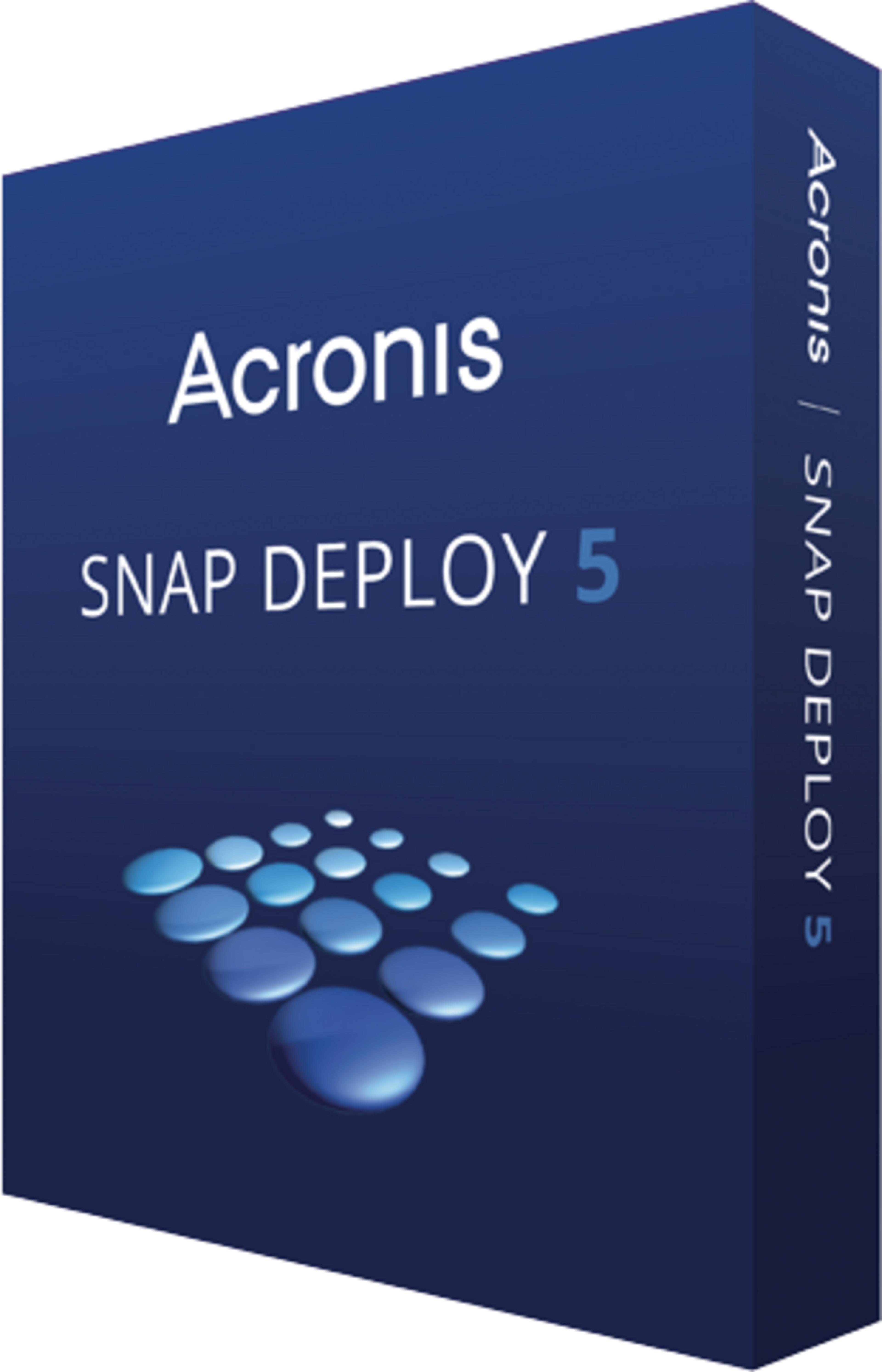 Acronis Snap Deploy for PC Deployment License incl. Acronis Premium Customer Support ESD